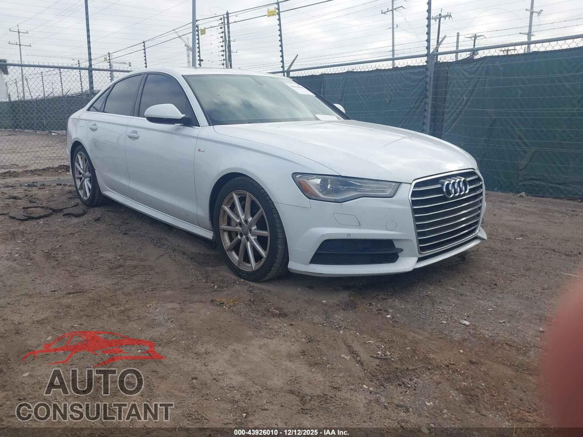 AUDI A6 2017 - WAUC8AFC5HN036033