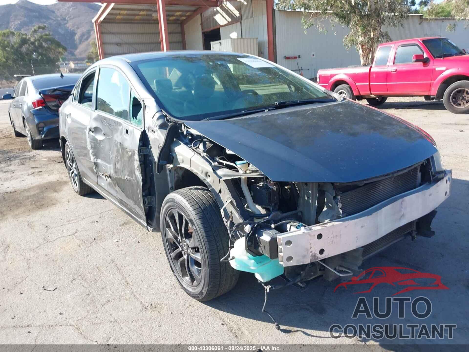 HONDA CIVIC 2013 - 19XFB2F96DE252399