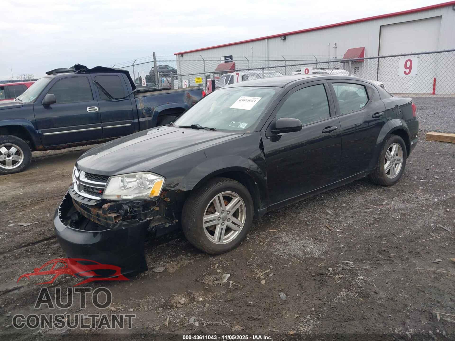 DODGE AVENGER 2012 - 1C3CDZCB2CN201395