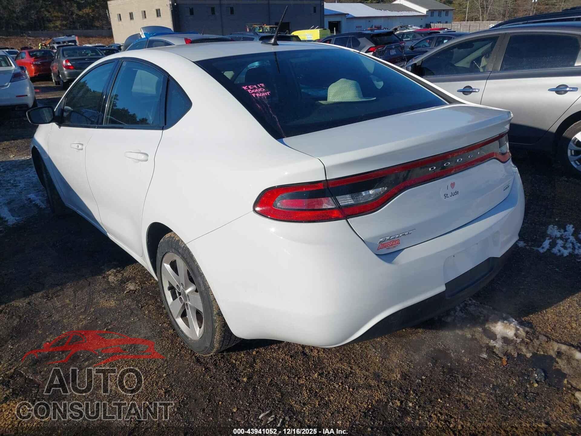 DODGE DART 2015 - 1C3CDFBB9FD128651