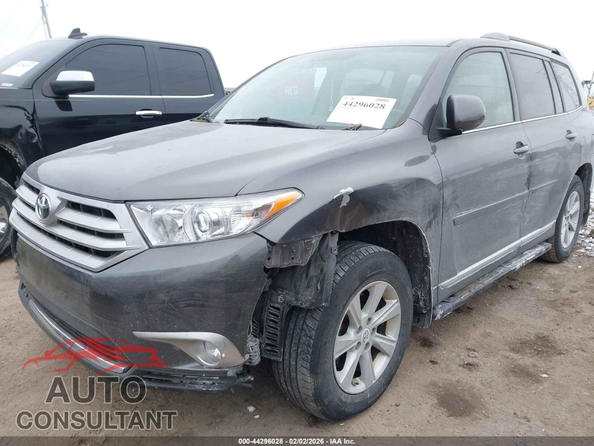 TOYOTA HIGHLANDER 2012 - 5TDBK3EH7CS123699