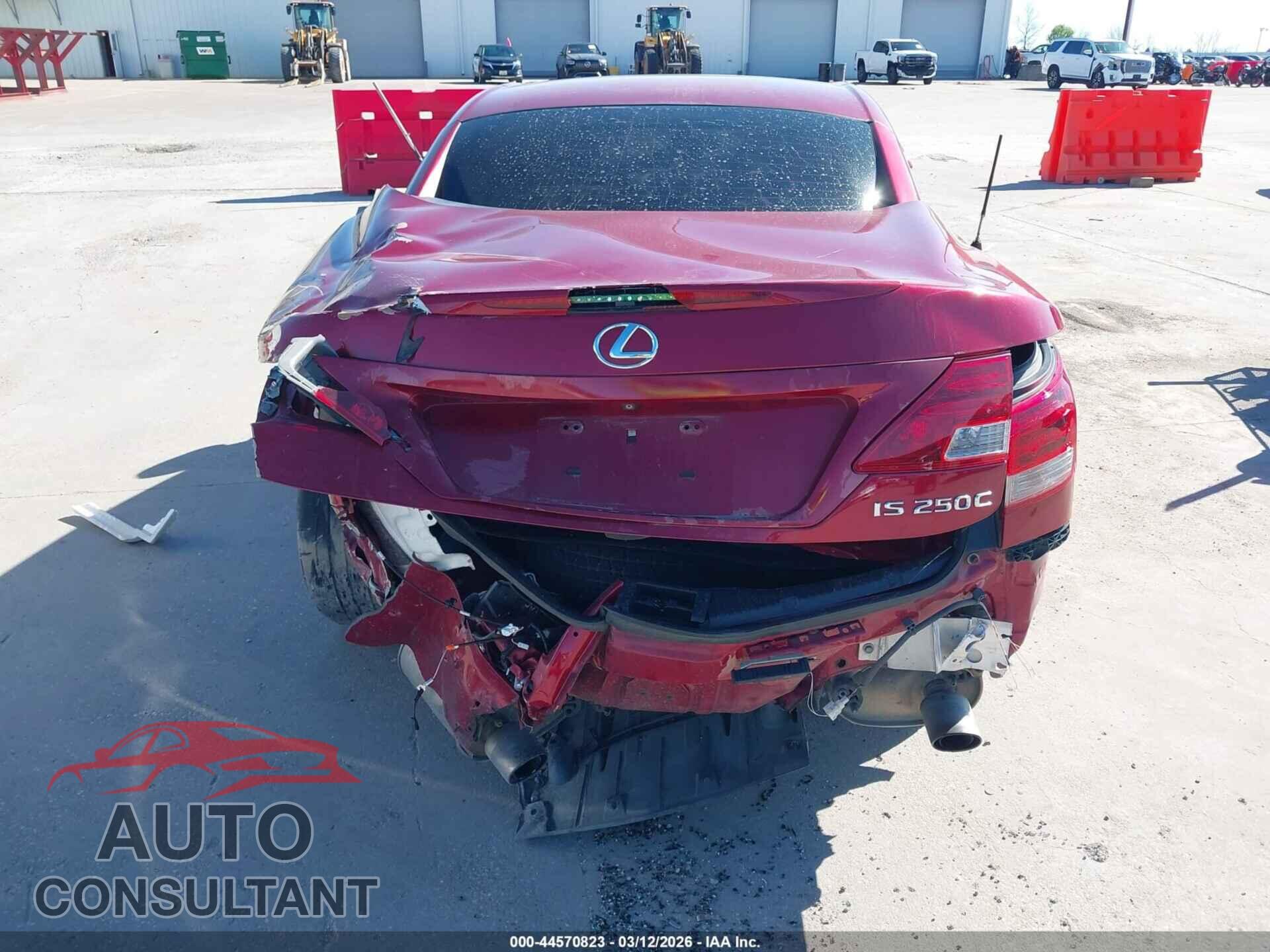 LEXUS IS 250C 2012 - JTHFF2C22C2526364