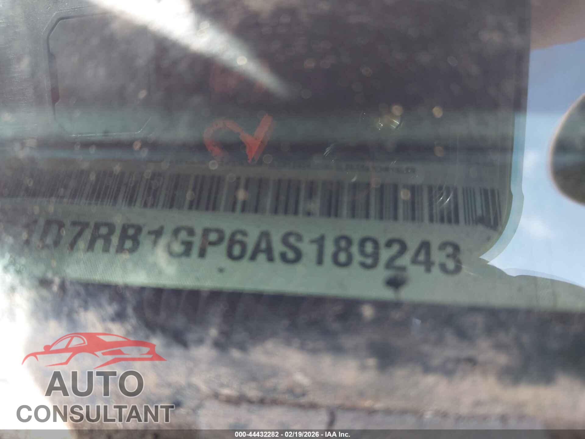 DODGE RAM 1500 2010 - 1D7RB1GP6AS189243
