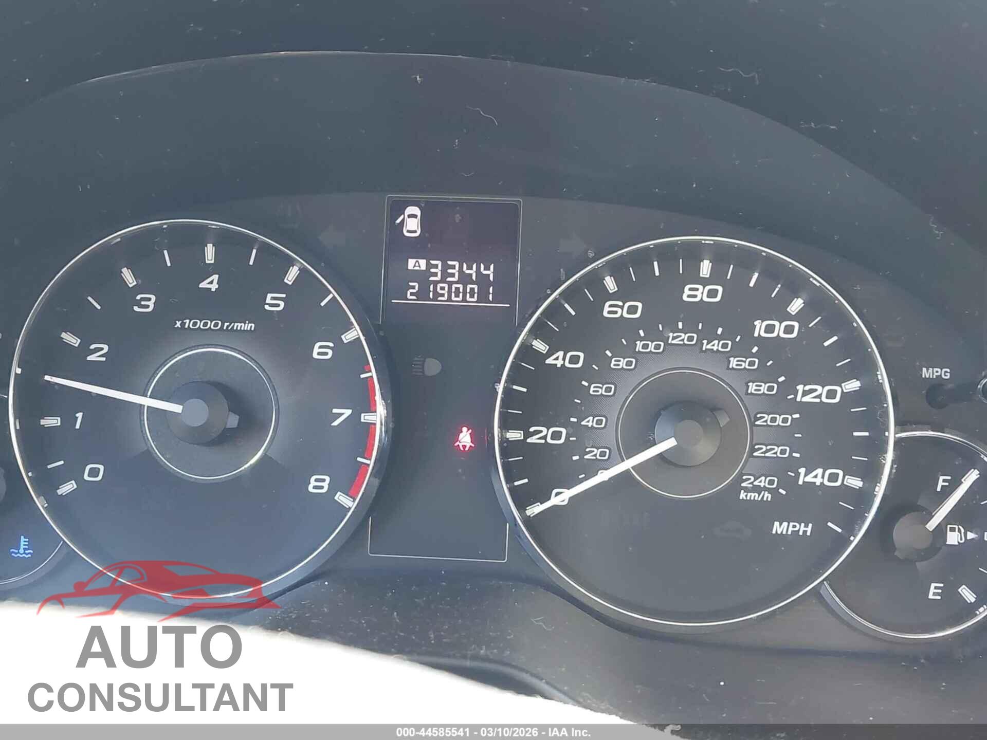 SUBARU OUTBACK 2012 - 4S4BRBAC4C1200702