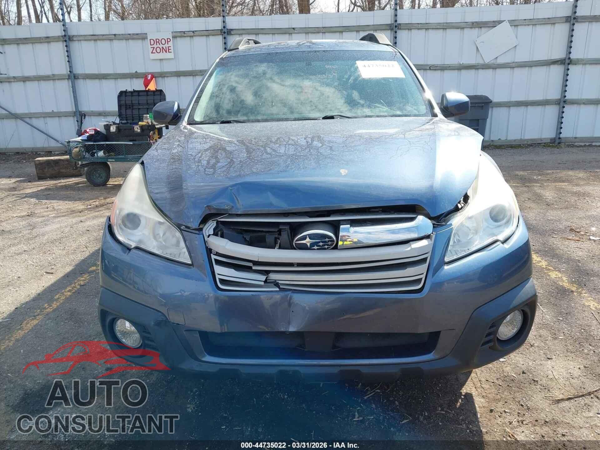 SUBARU OUTBACK 2013 - 4S4BRBCC2D3311252