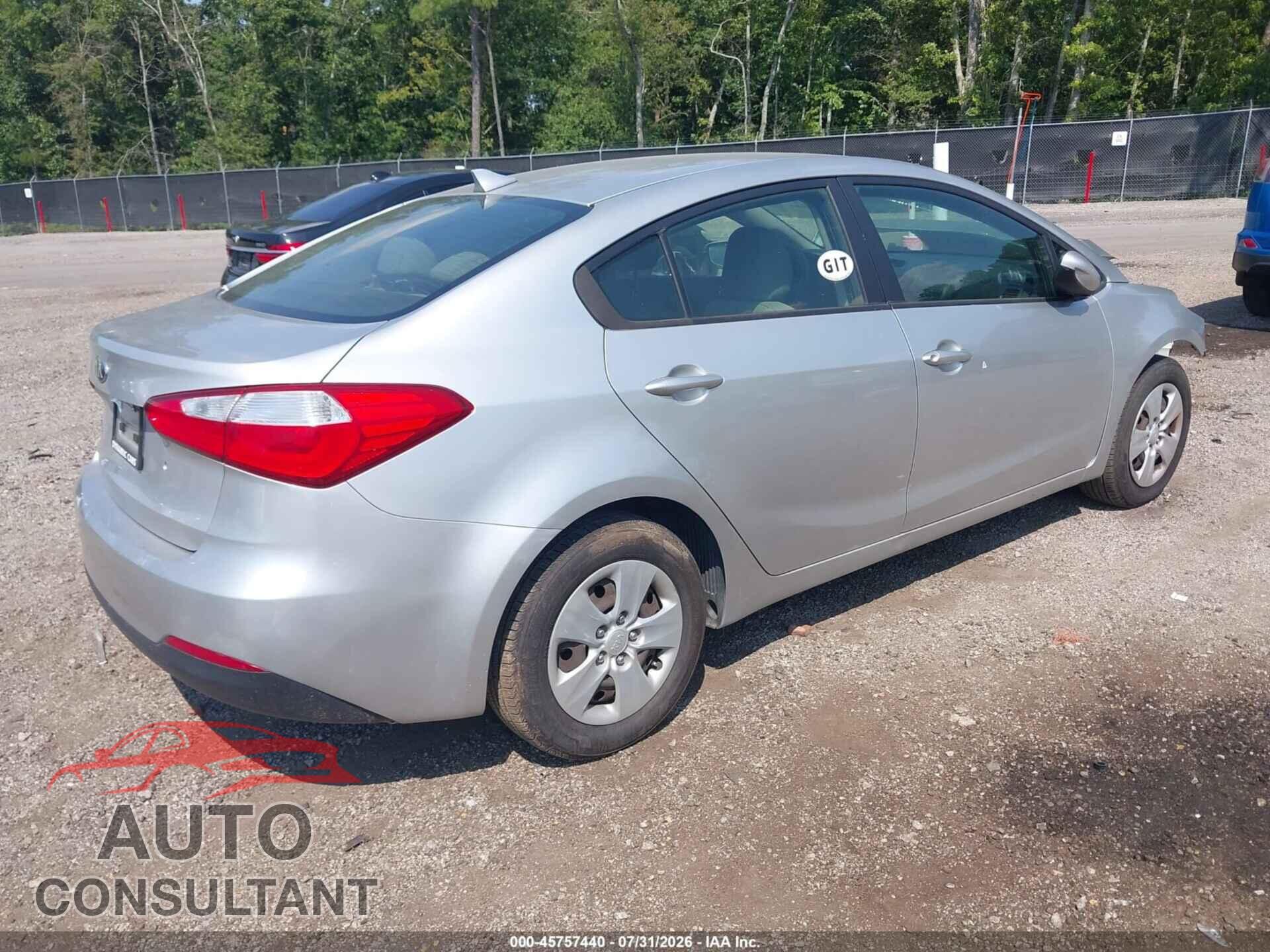 KIA FORTE 2014 - KNAFK4A64E5066749