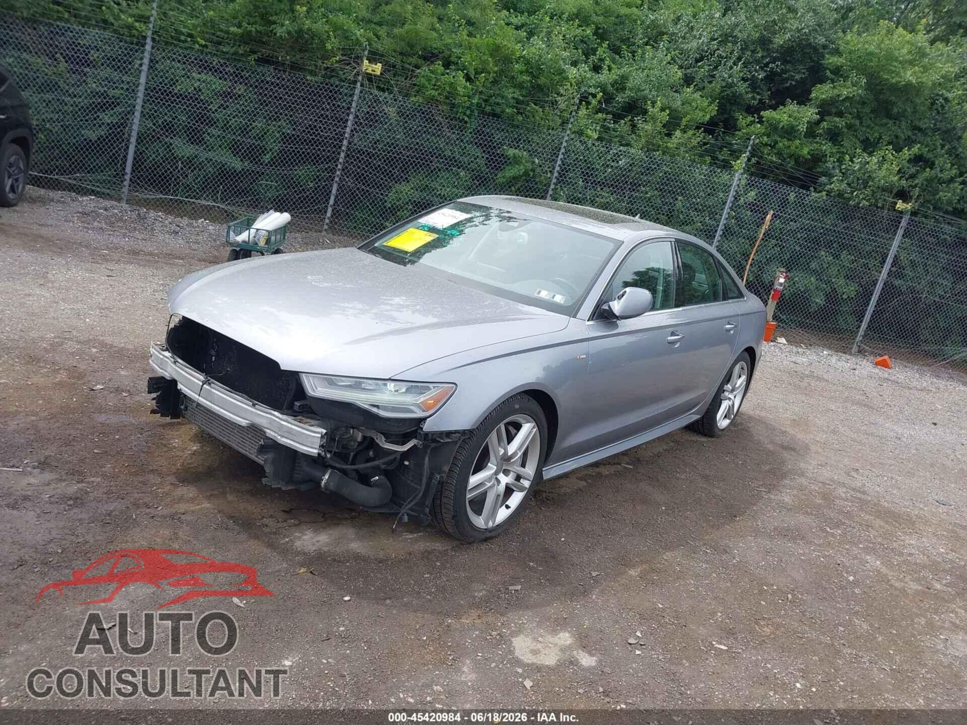 AUDI A6 2016 - WAUGFAFC2GN178345