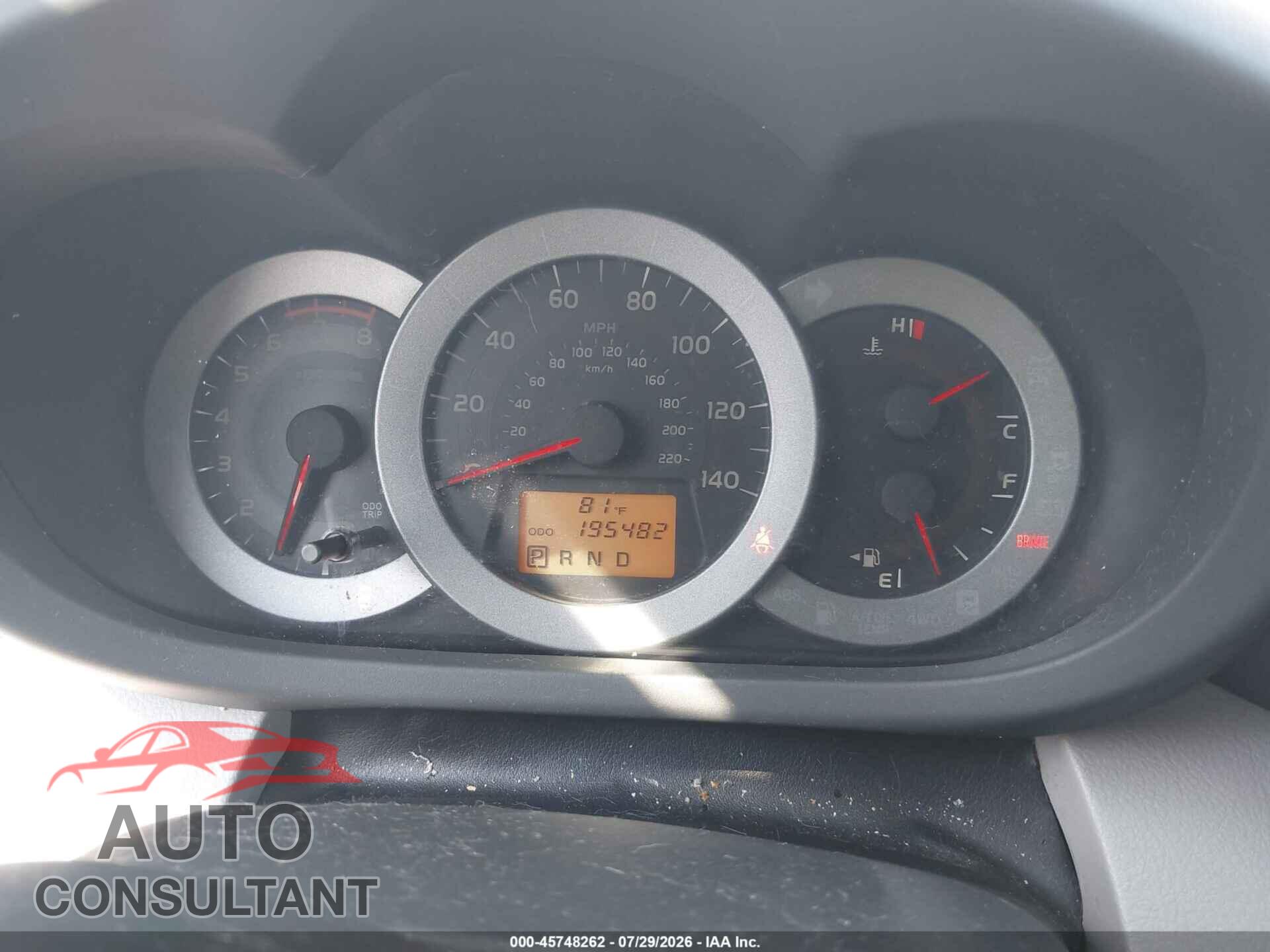 TOYOTA RAV4 2012 - 2T3BF4DV8CW196788