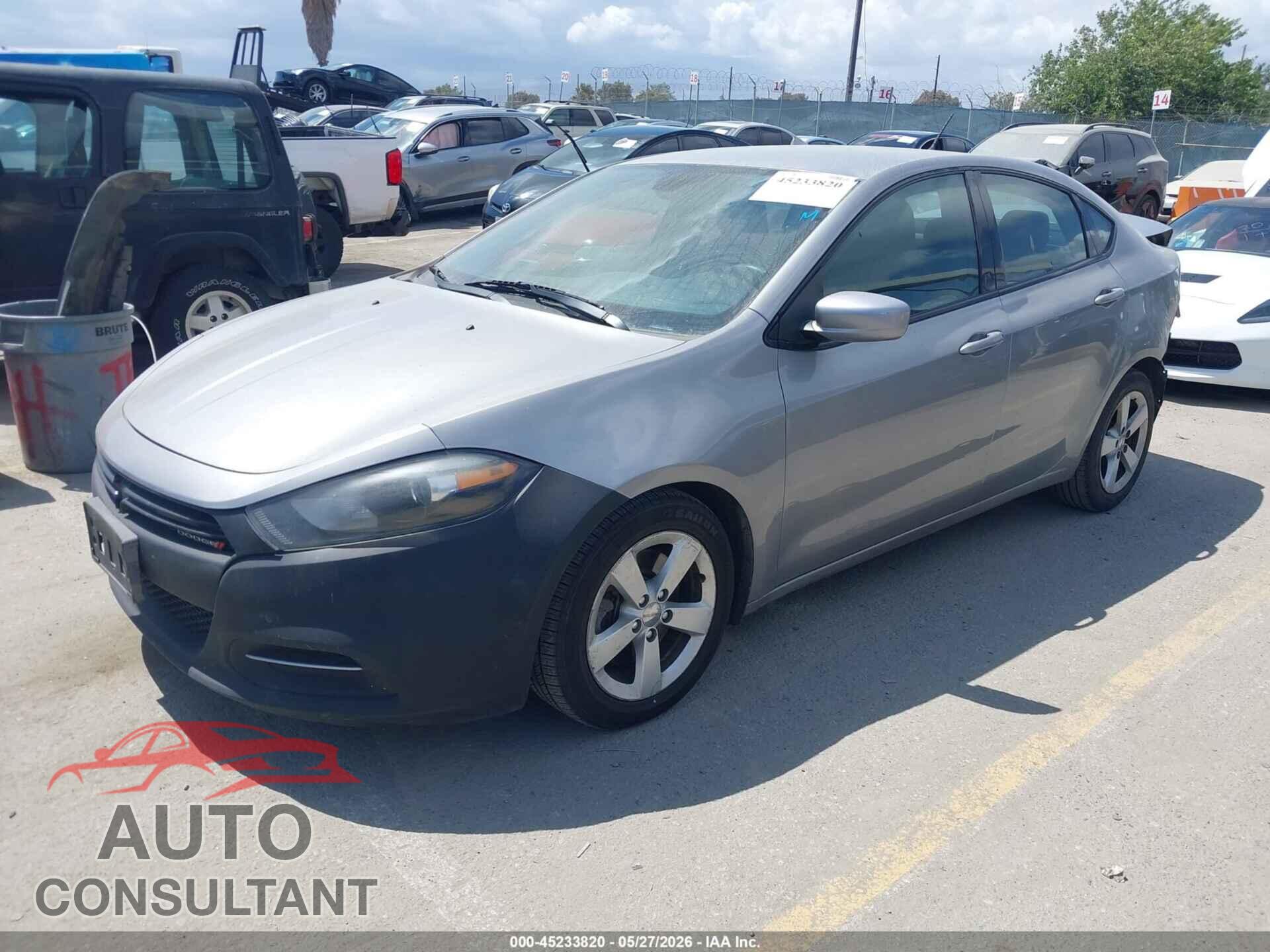 DODGE DART 2016 - 1C3CDFBB1GD538376