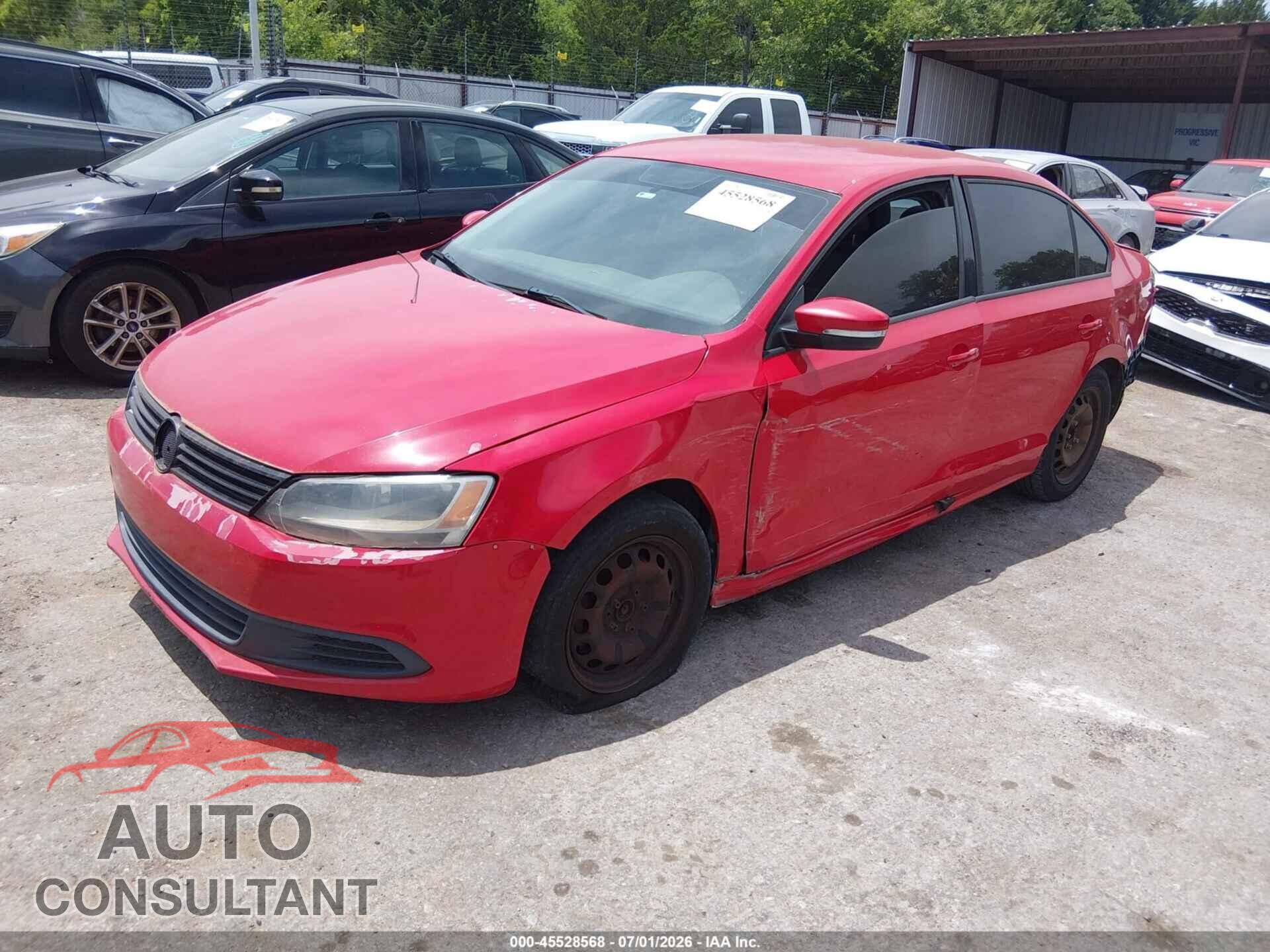 VOLKSWAGEN JETTA 2012 - 3VWDP7AJ3CM333482