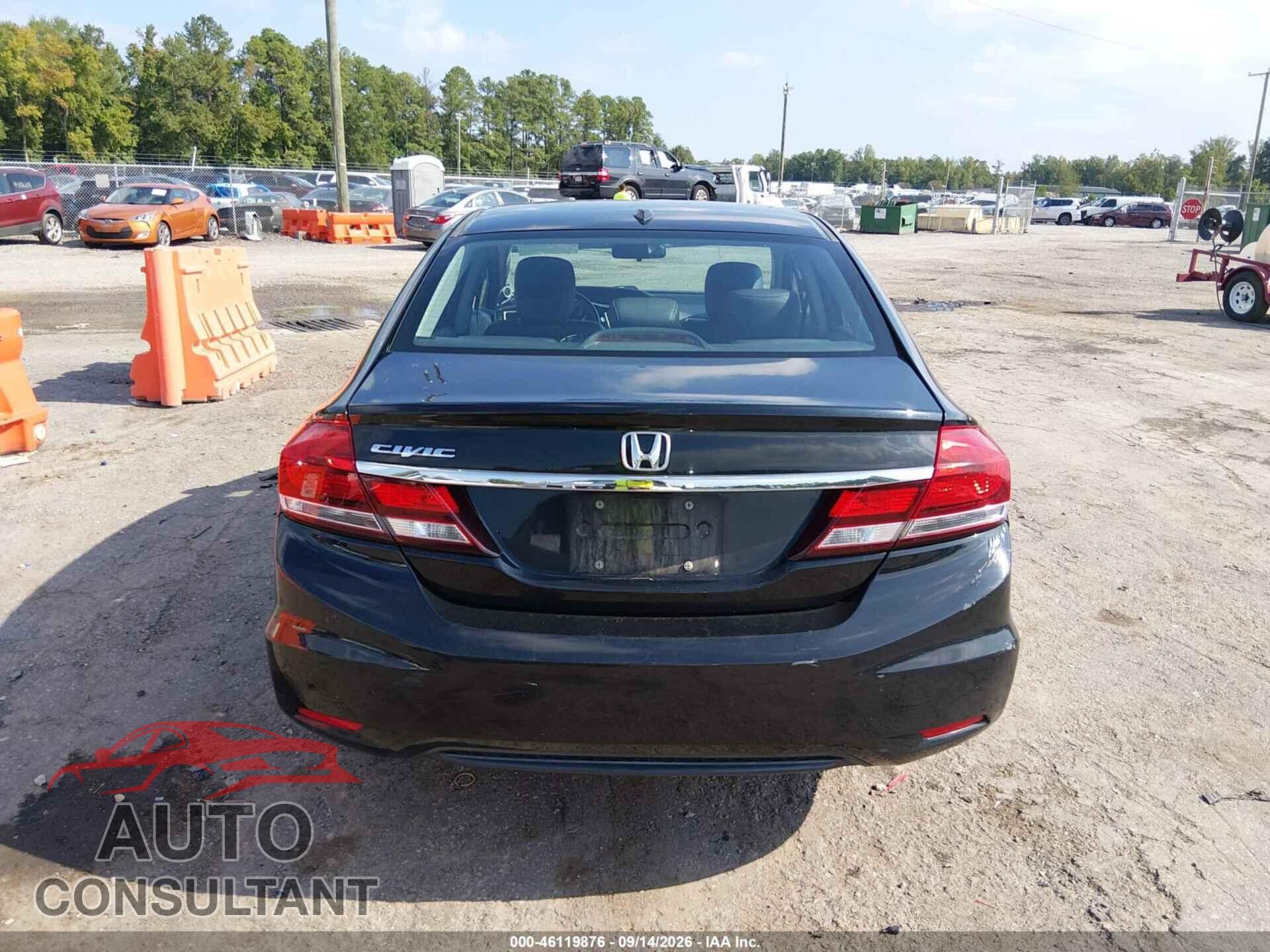 HONDA CIVIC 2013 - 19XFB2F94DE285367