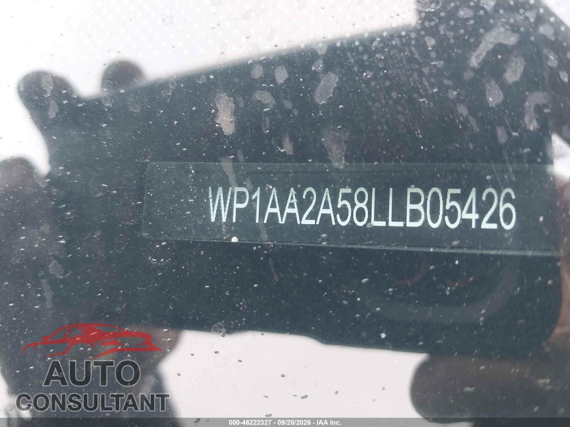PORSCHE MACAN 2020 - WP1AA2A58LLB05426