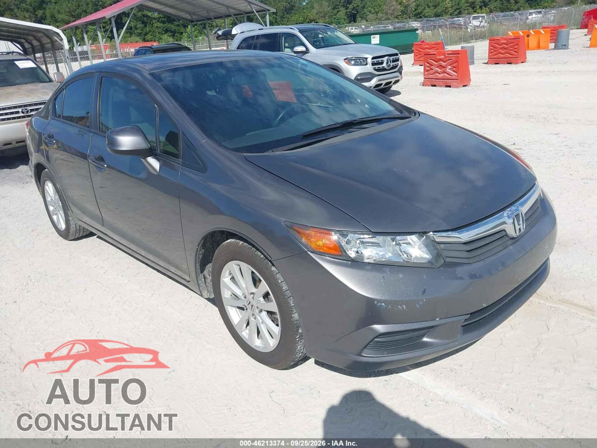 HONDA CIVIC 2012 - 19XFB2F98CE304985