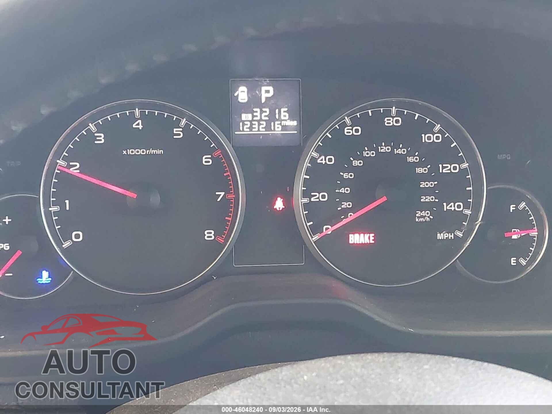 SUBARU OUTBACK 2014 - 4S4BRBDC4E3293563