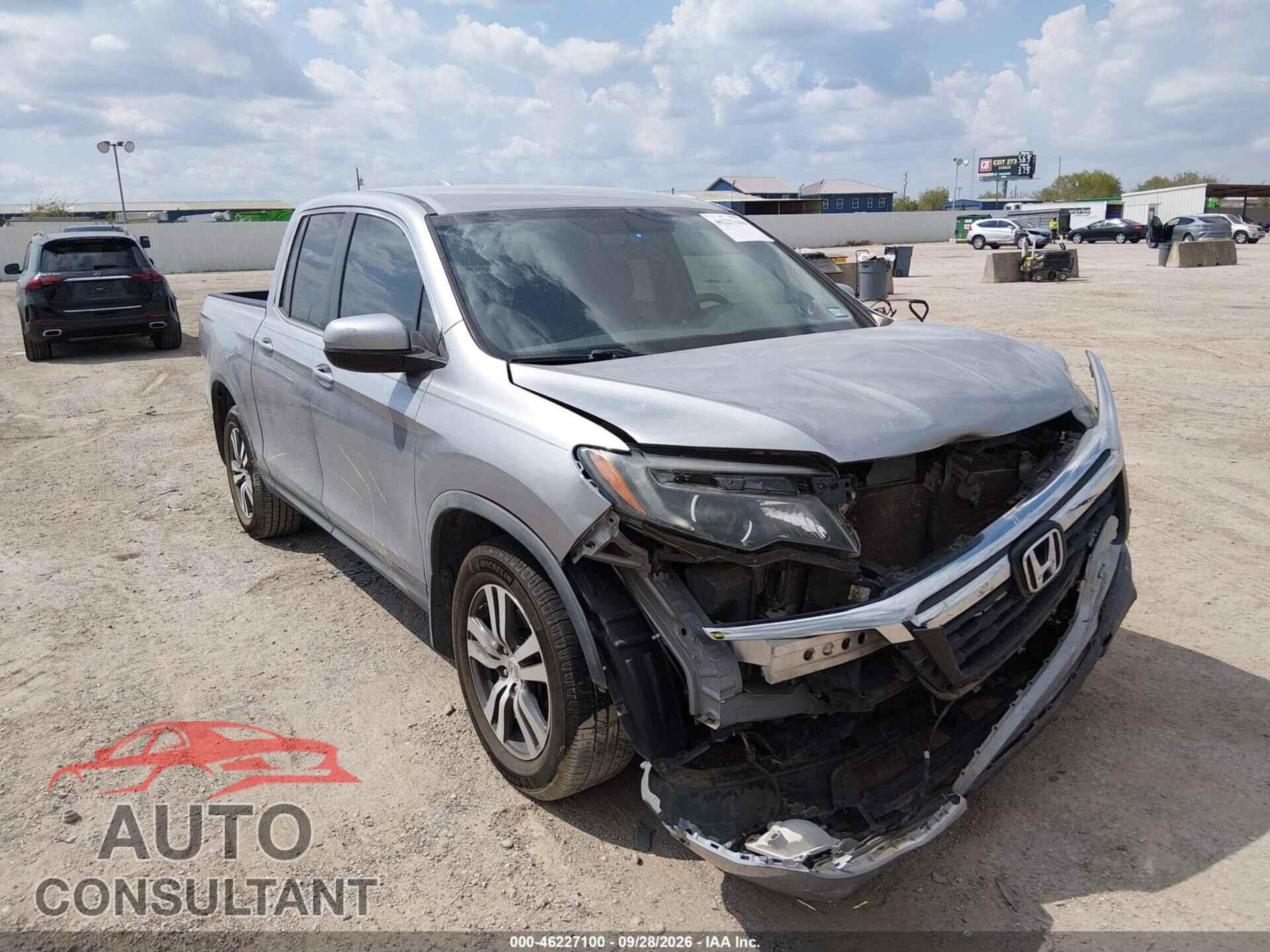 HONDA RIDGELINE 2017 - 5FPYK2F43HB004759