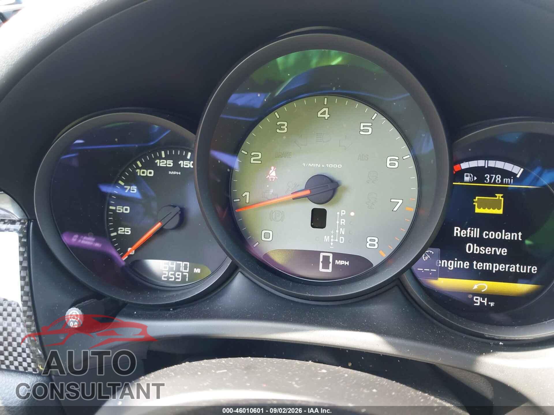 PORSCHE MACAN 2016 - WP1AB2A56GLB43918