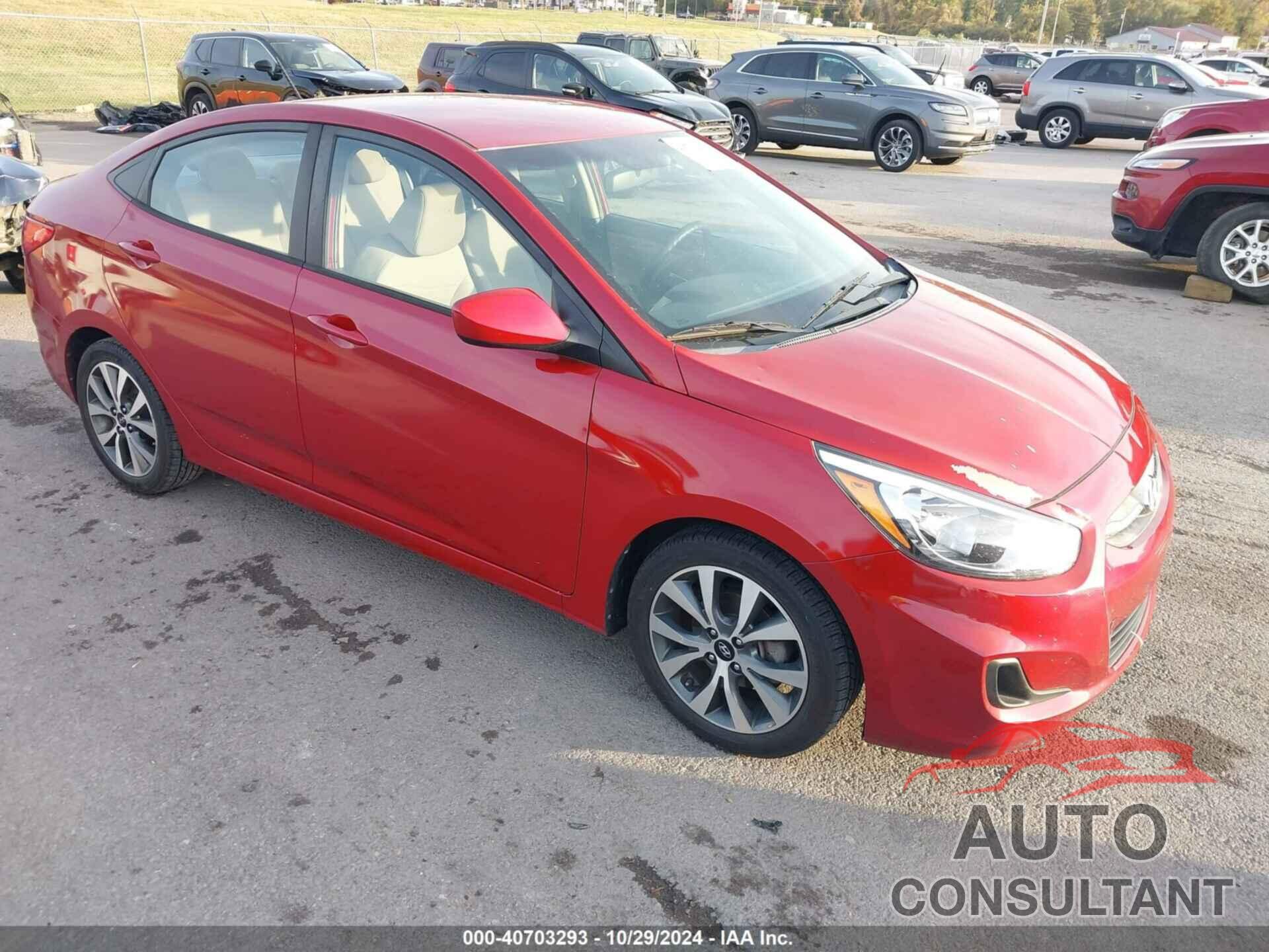 HYUNDAI ACCENT 2017 - KMHCT4AE3HU370588