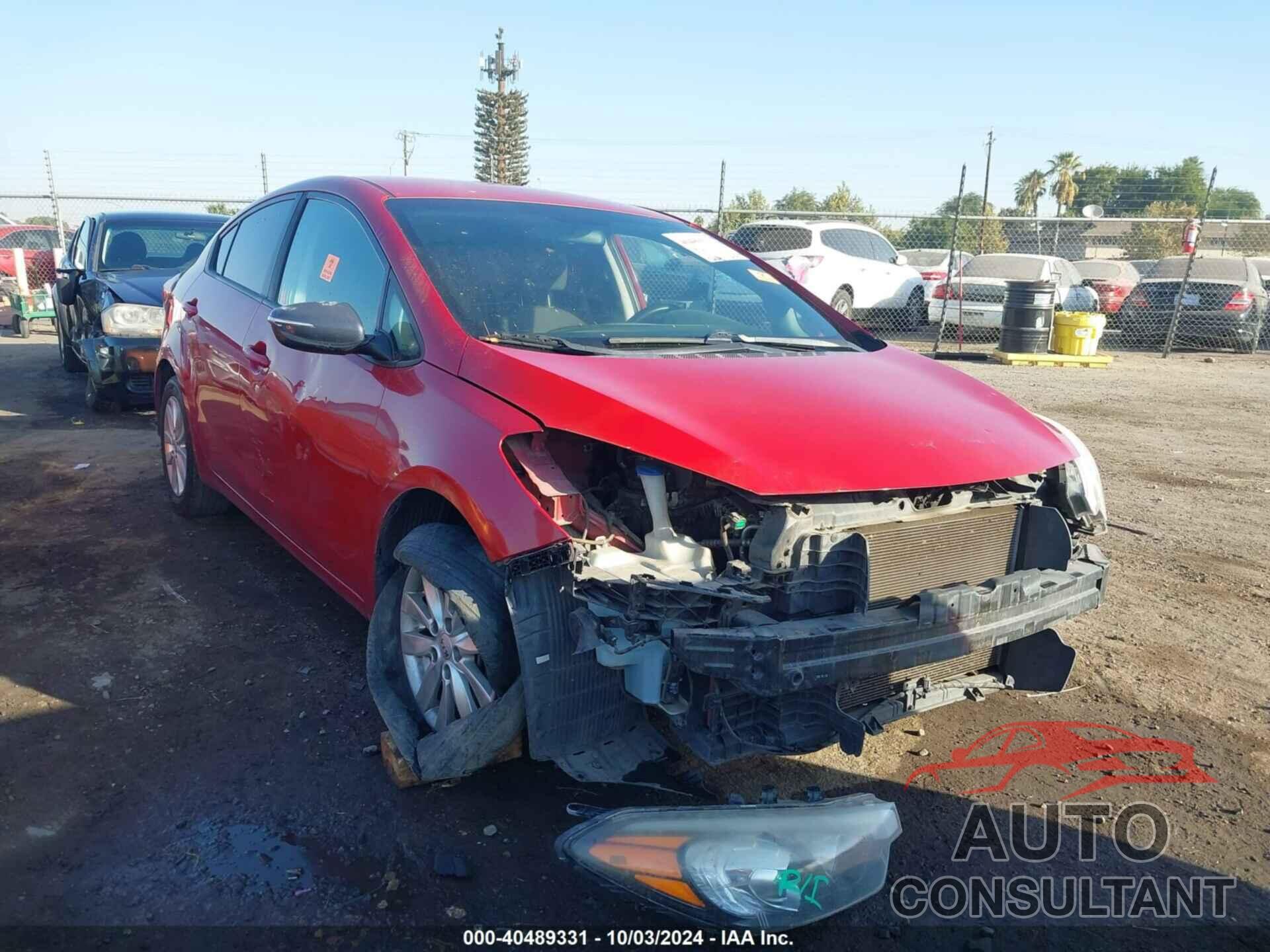 KIA FORTE 2016 - KNAFX4A62G5508061