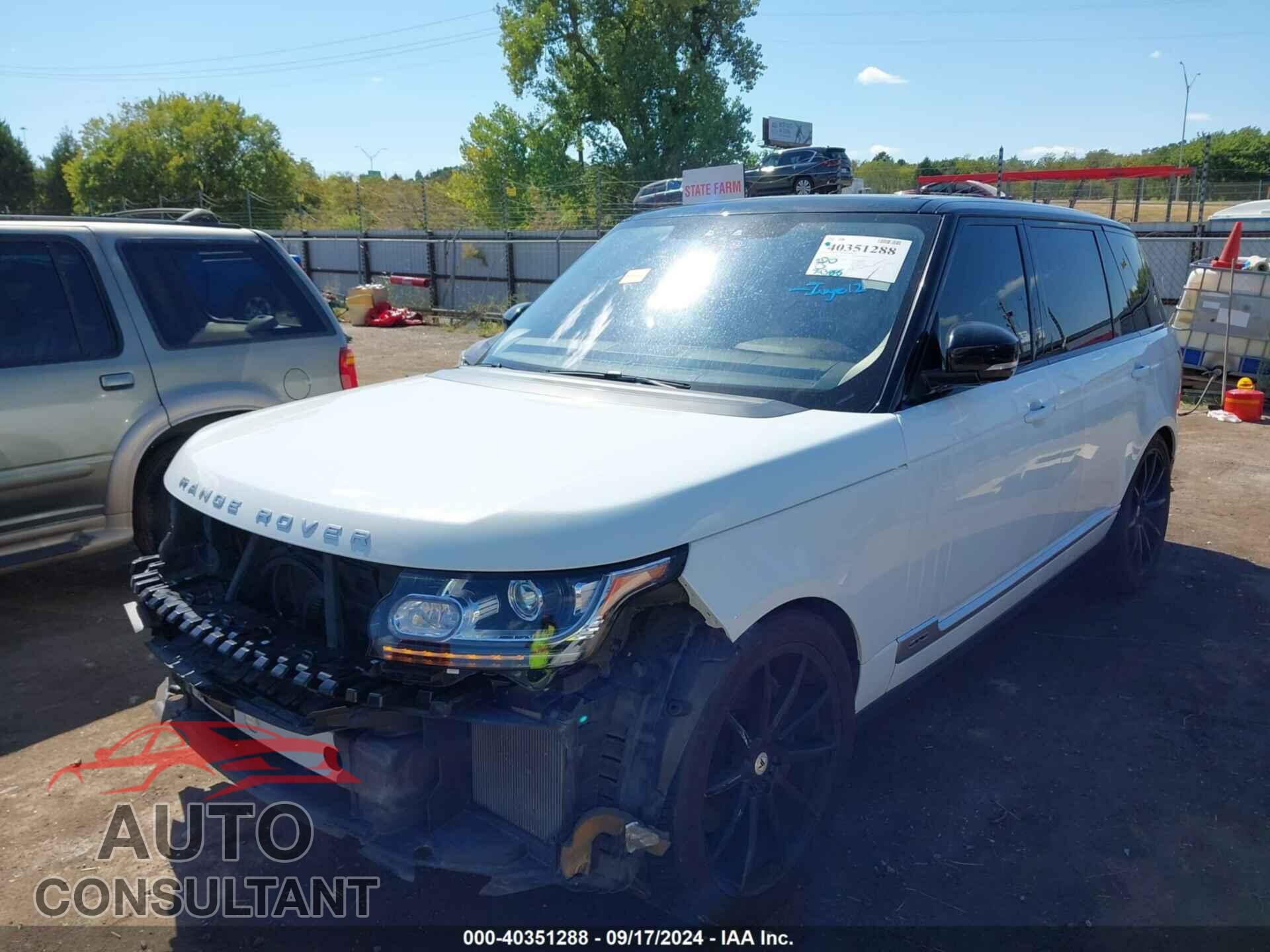 LAND ROVER RANGE ROVER 2017 - SALGS5FE8HA344697