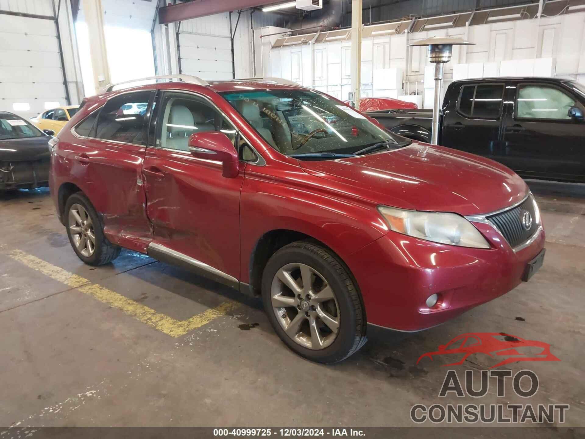 LEXUS RX 350 2010 - JTJBK1BA7A2001048