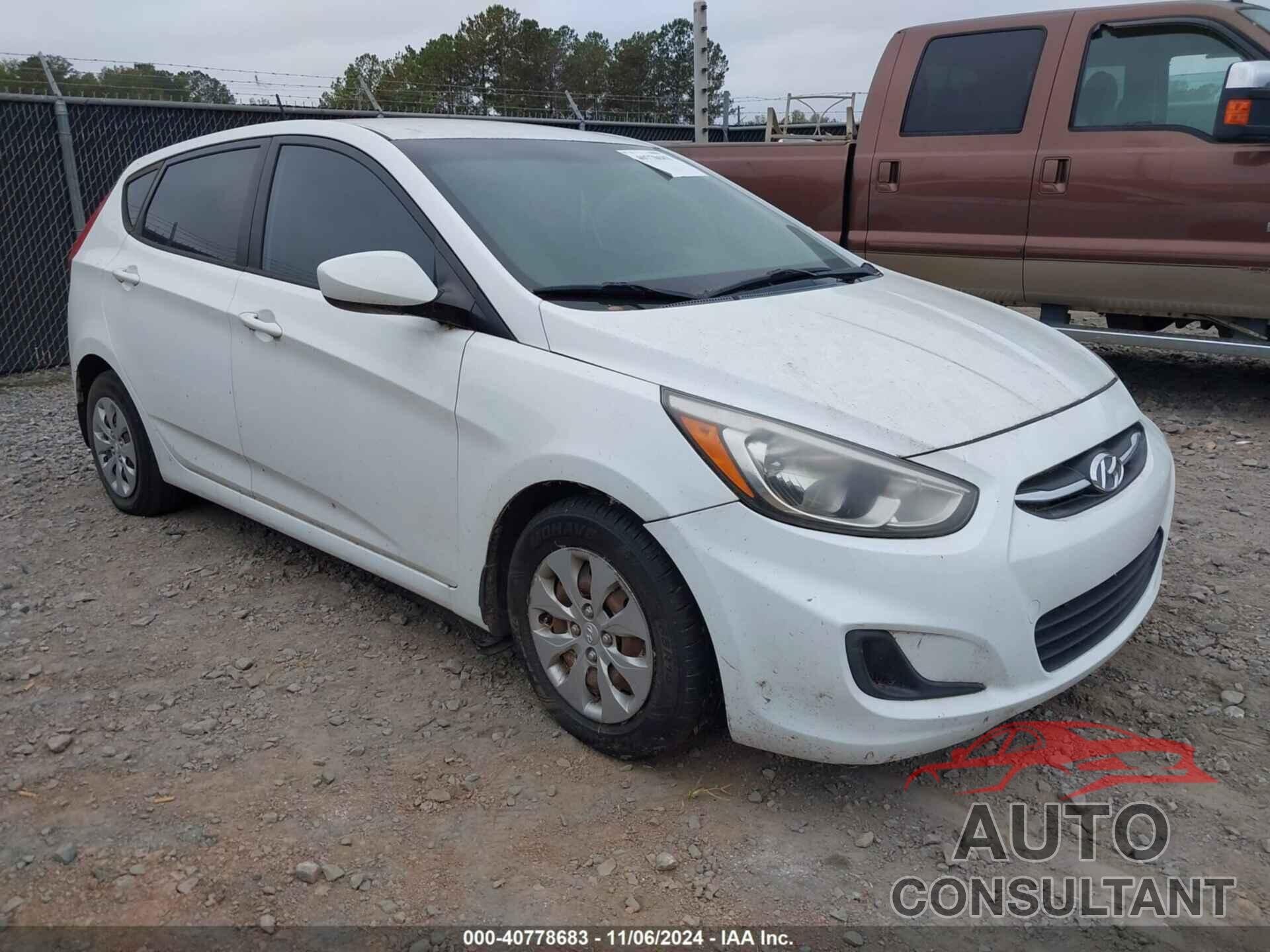 HYUNDAI ACCENT 2016 - KMHCT5AE6GU249512