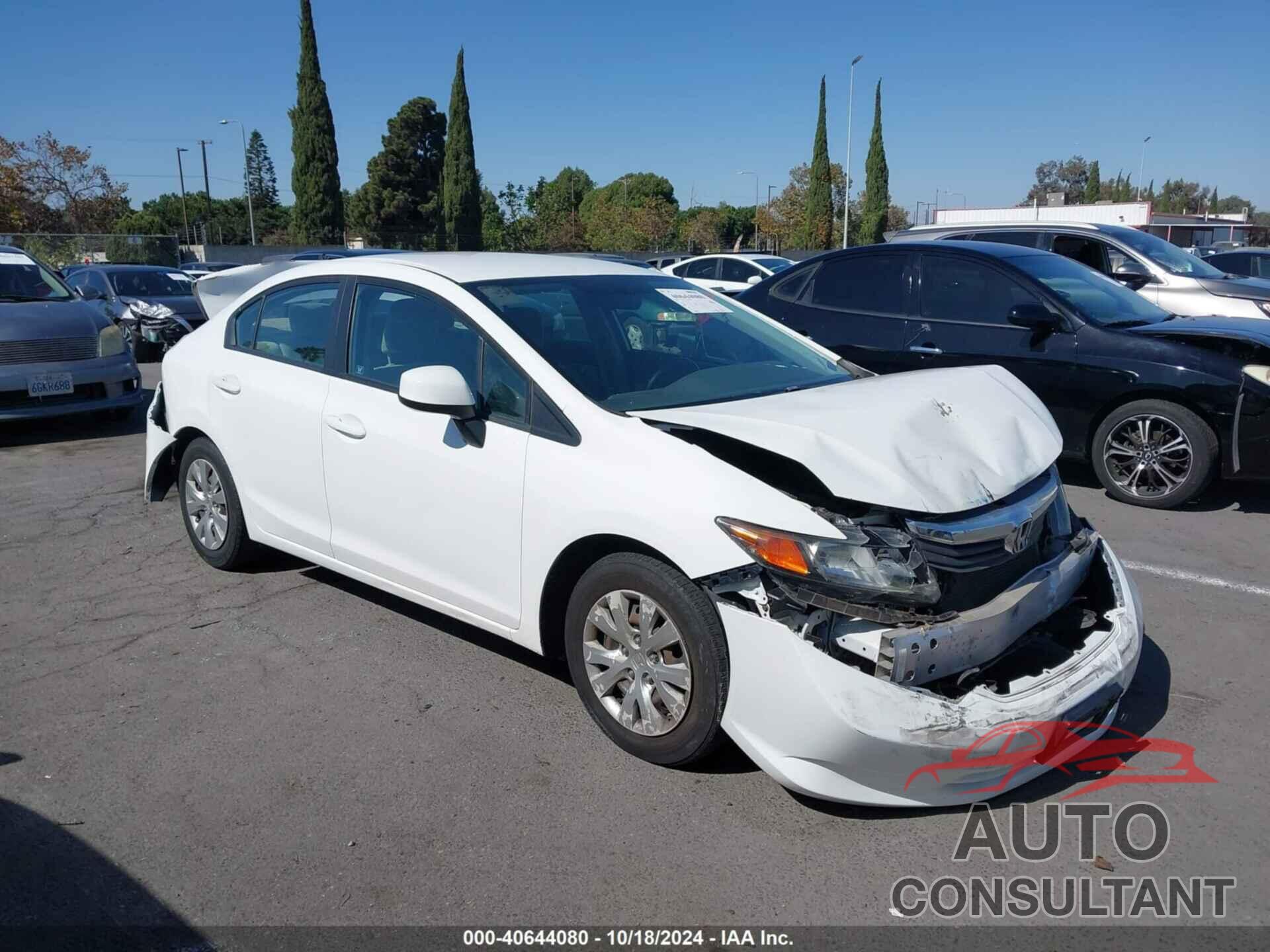 HONDA CIVIC 2012 - 2HGFB2F54CH560382