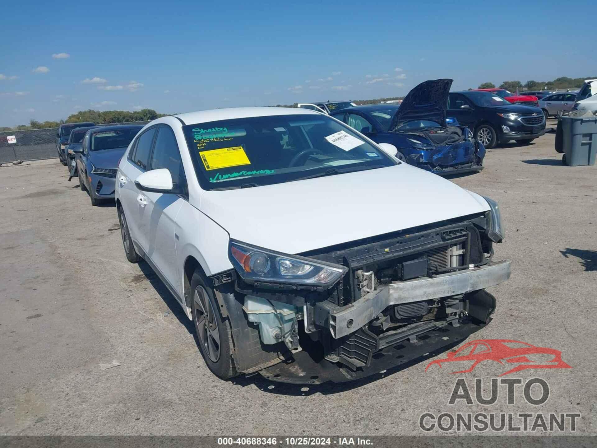 HYUNDAI IONIQ HYBRID 2019 - KMHC75LC8KU116131
