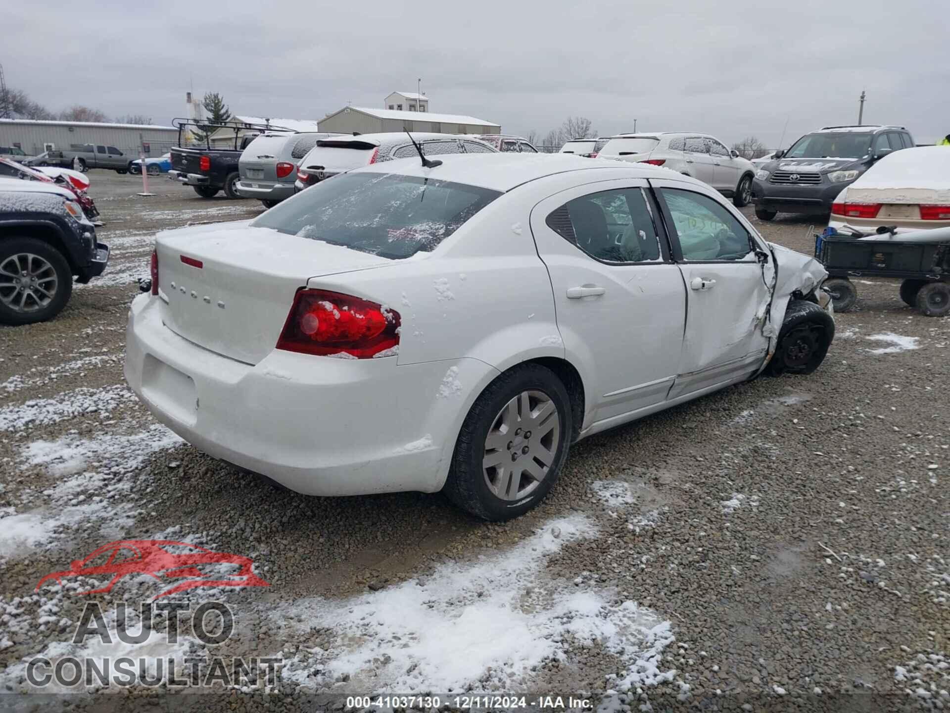 DODGE AVENGER 2012 - 1C3CDZAB5CN322571