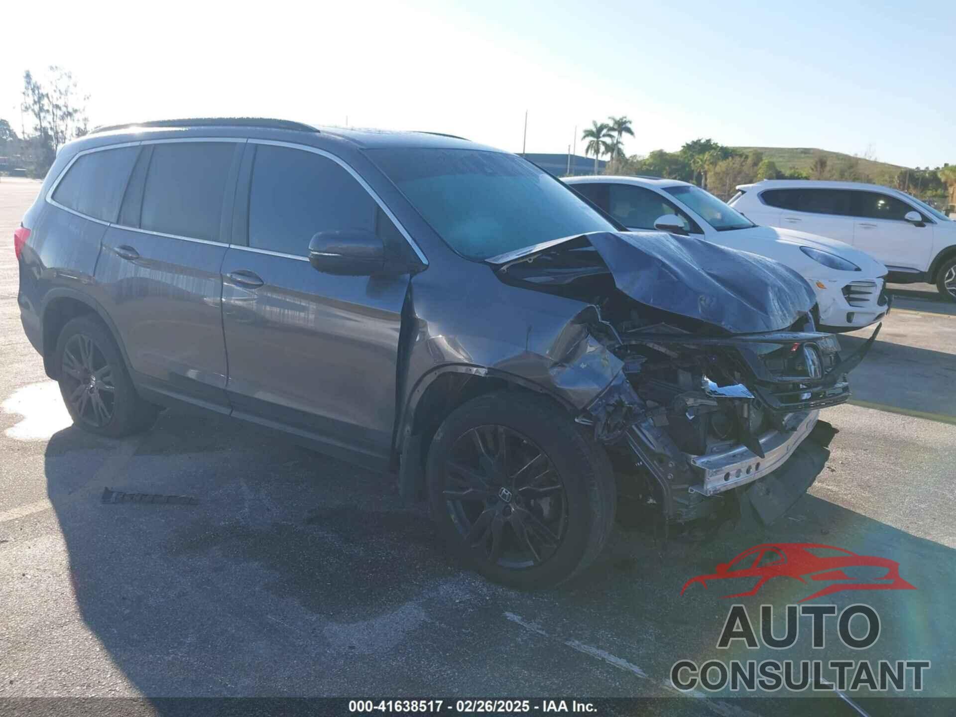 HONDA PILOT 2022 - 5FNYF5H25NB031399
