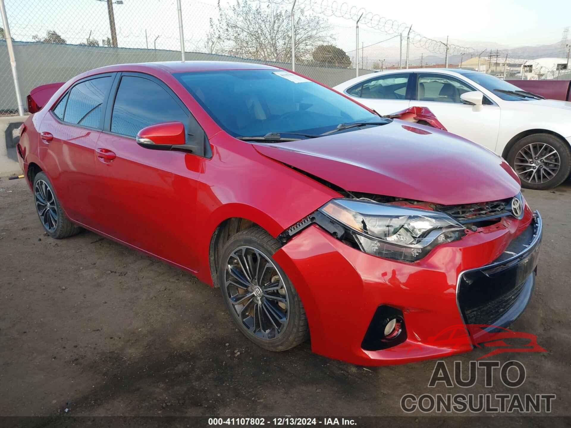 TOYOTA COROLLA 2015 - 5YFBURHE9FP308400