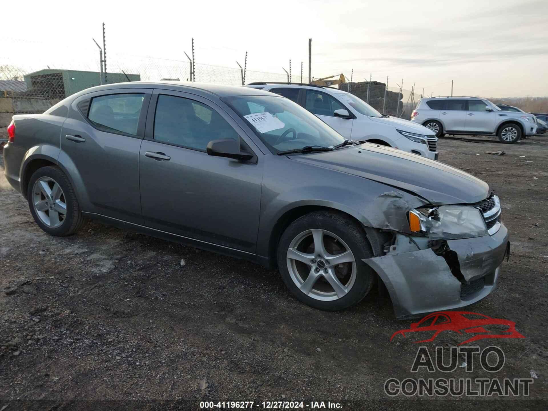 DODGE AVENGER 2012 - 1C3CDZAB8CN237773