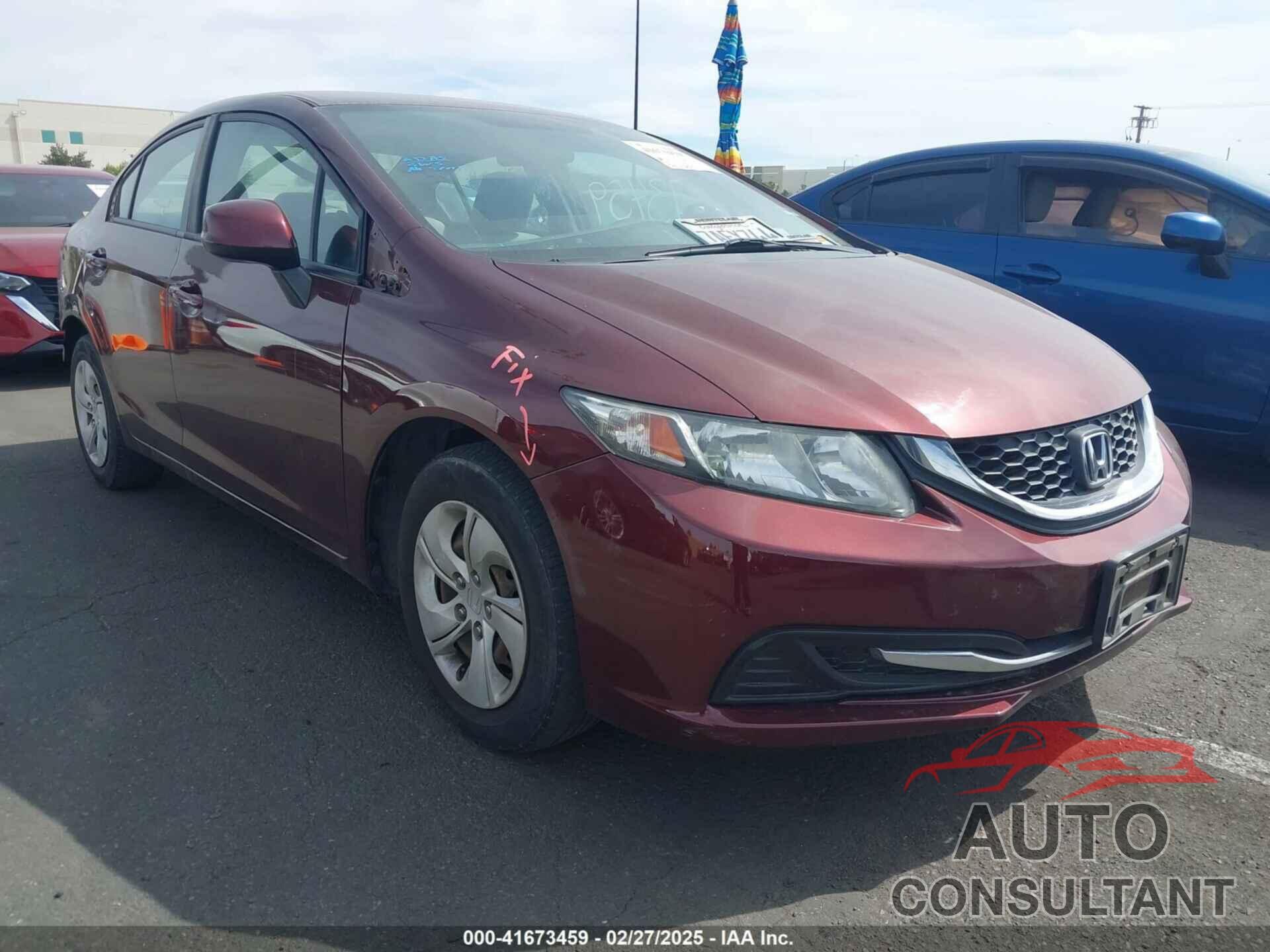 HONDA CIVIC 2013 - 19XFB2F53DE238988