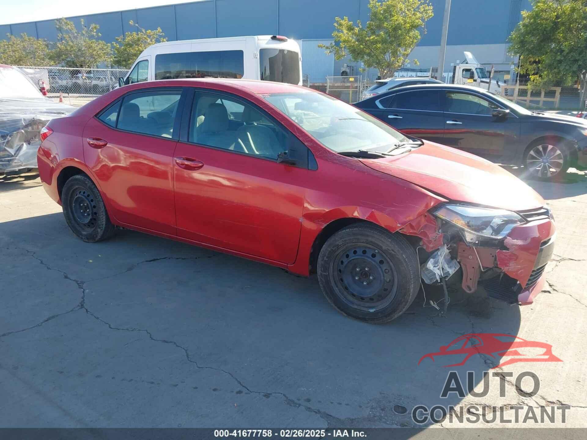 TOYOTA COROLLA 2015 - 5YFBURHE8FP315273