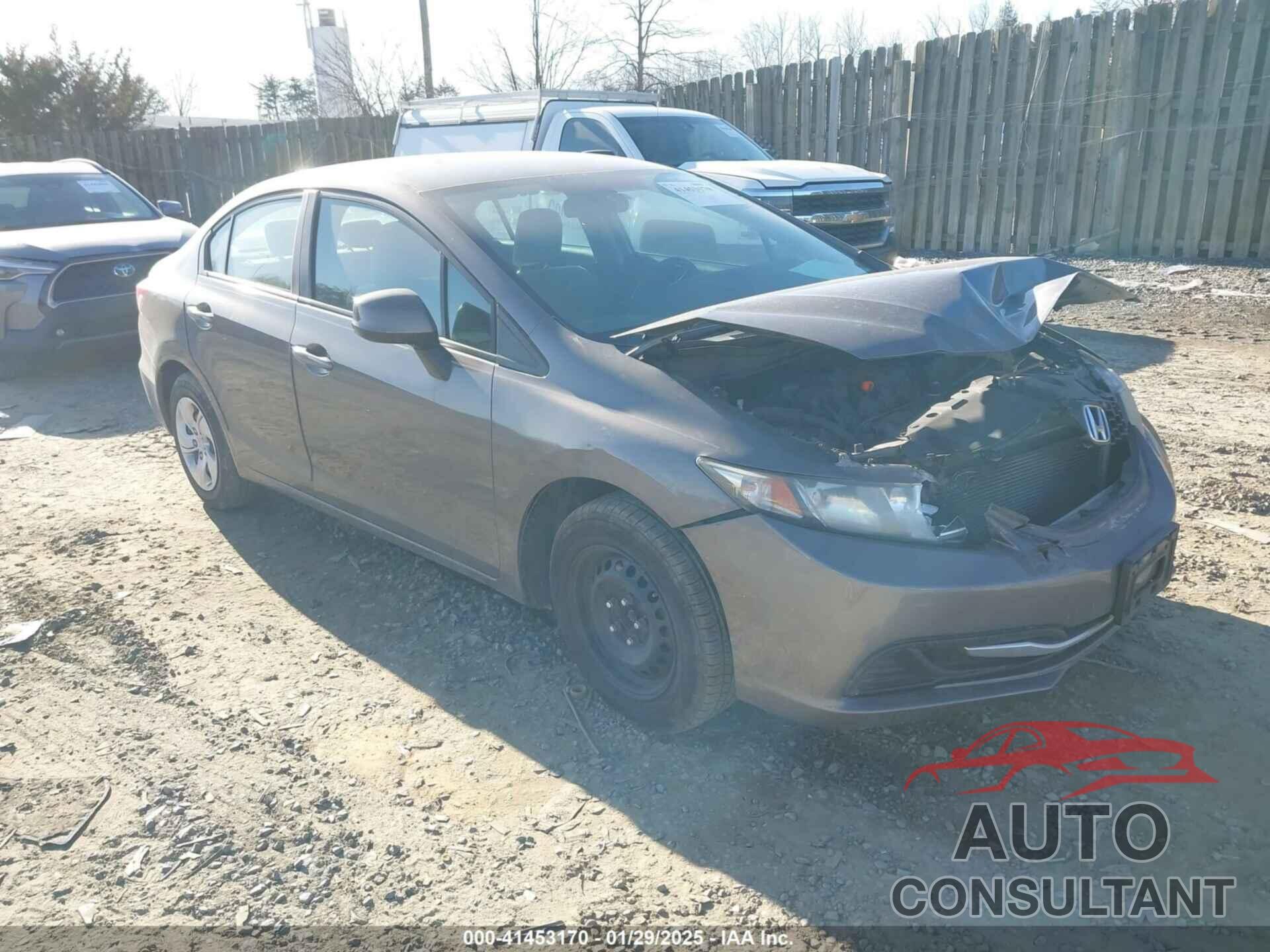 HONDA CIVIC 2013 - 19XFB2F53DE269495