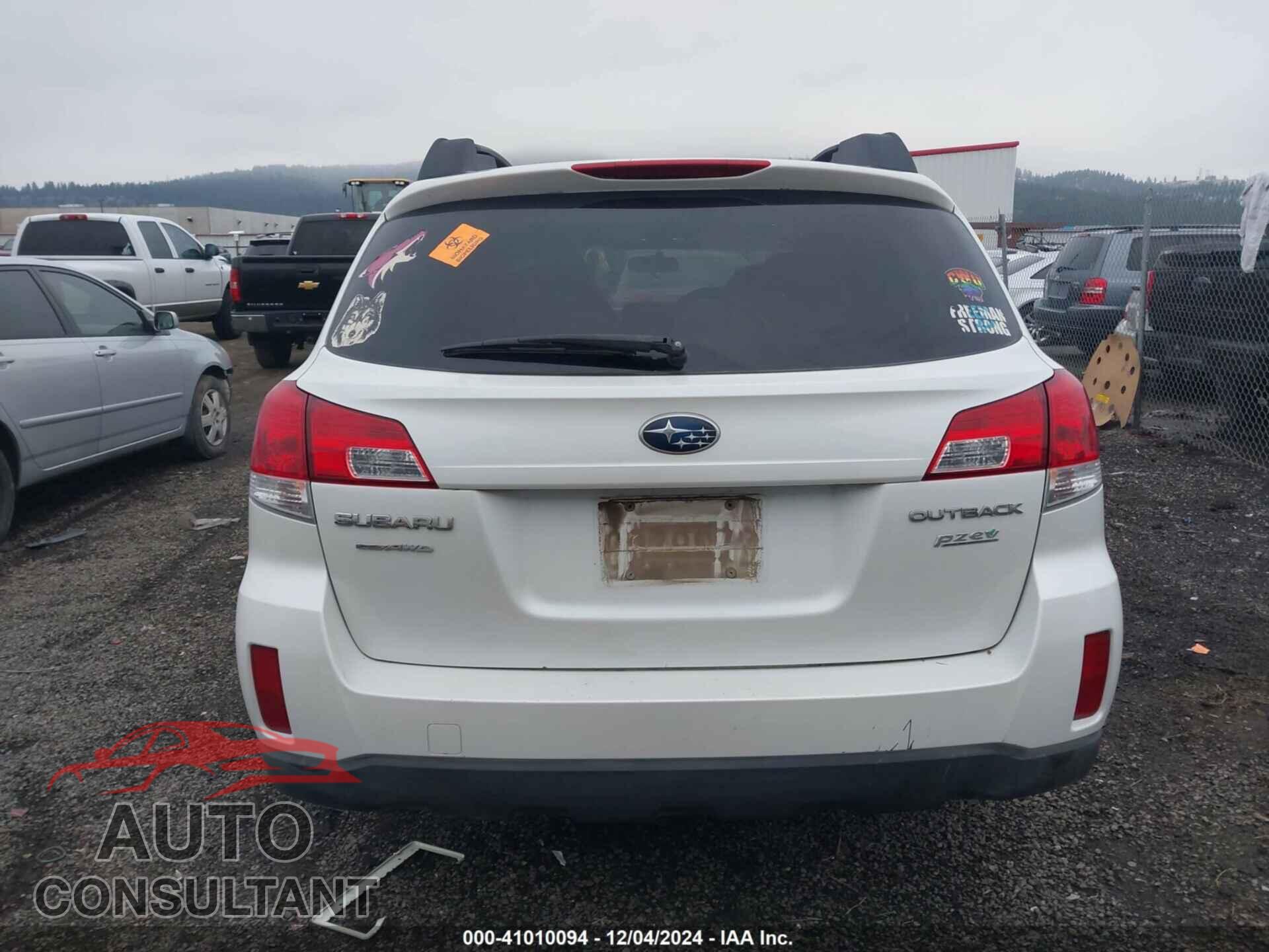 SUBARU OUTBACK 2012 - 4S4BRBCC0C3300670