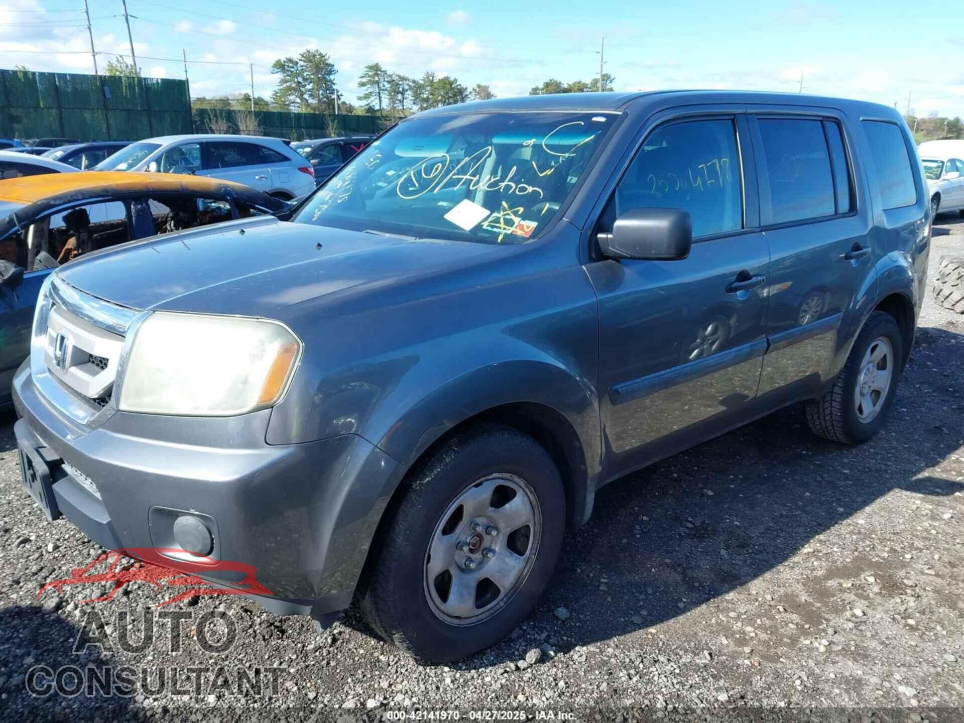 HONDA PILOT 2011 - 5FNYF4H29BB031413
