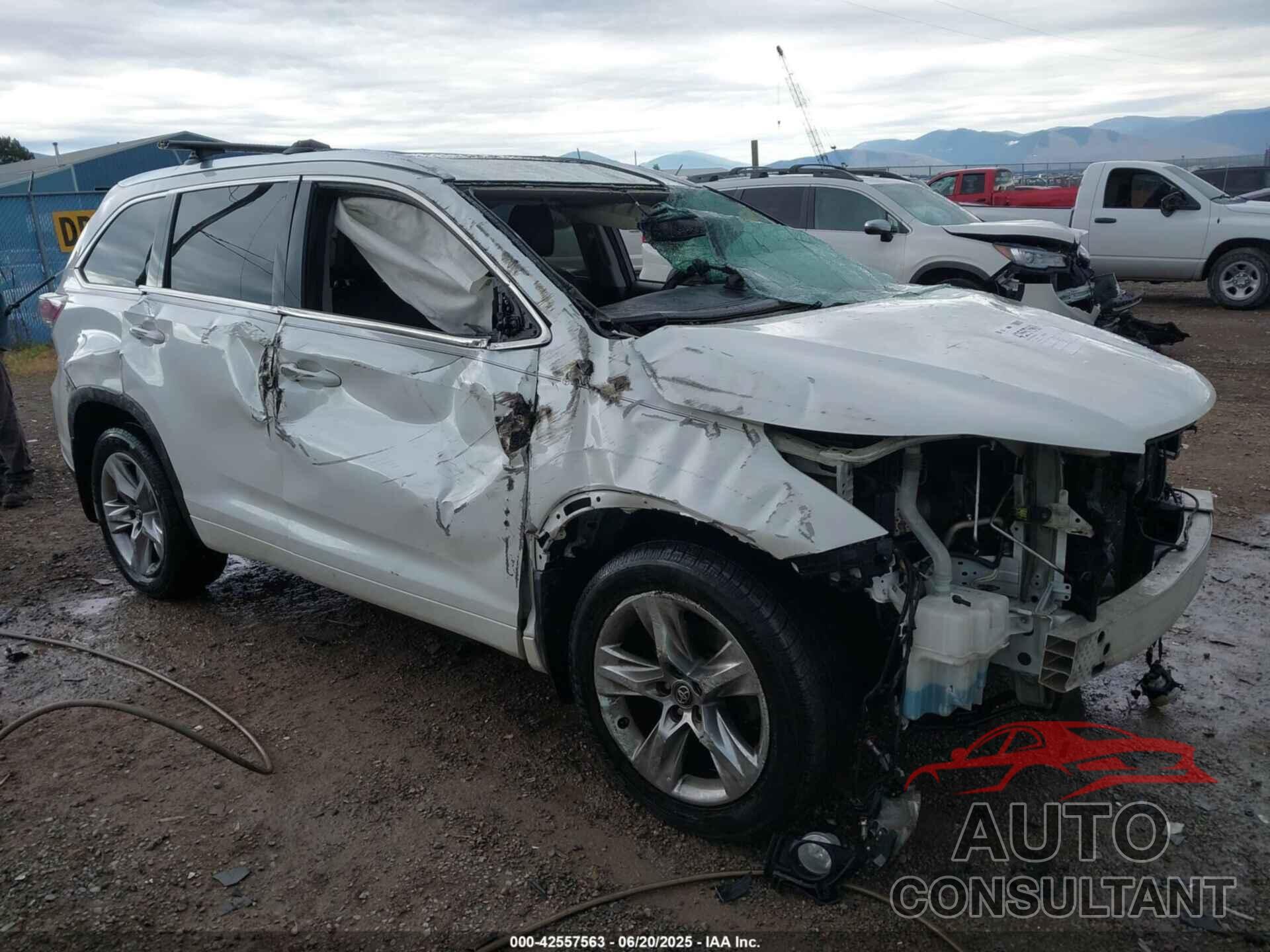 TOYOTA HIGHLANDER 2016 - 5TDDKRFH3GS285507