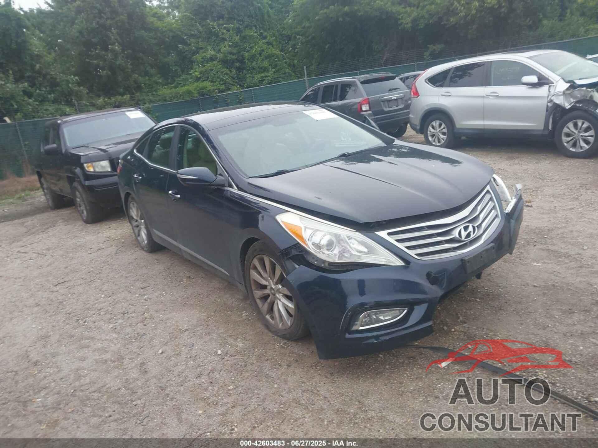 HYUNDAI AZERA 2013 - KMHFH4JG5DA260461