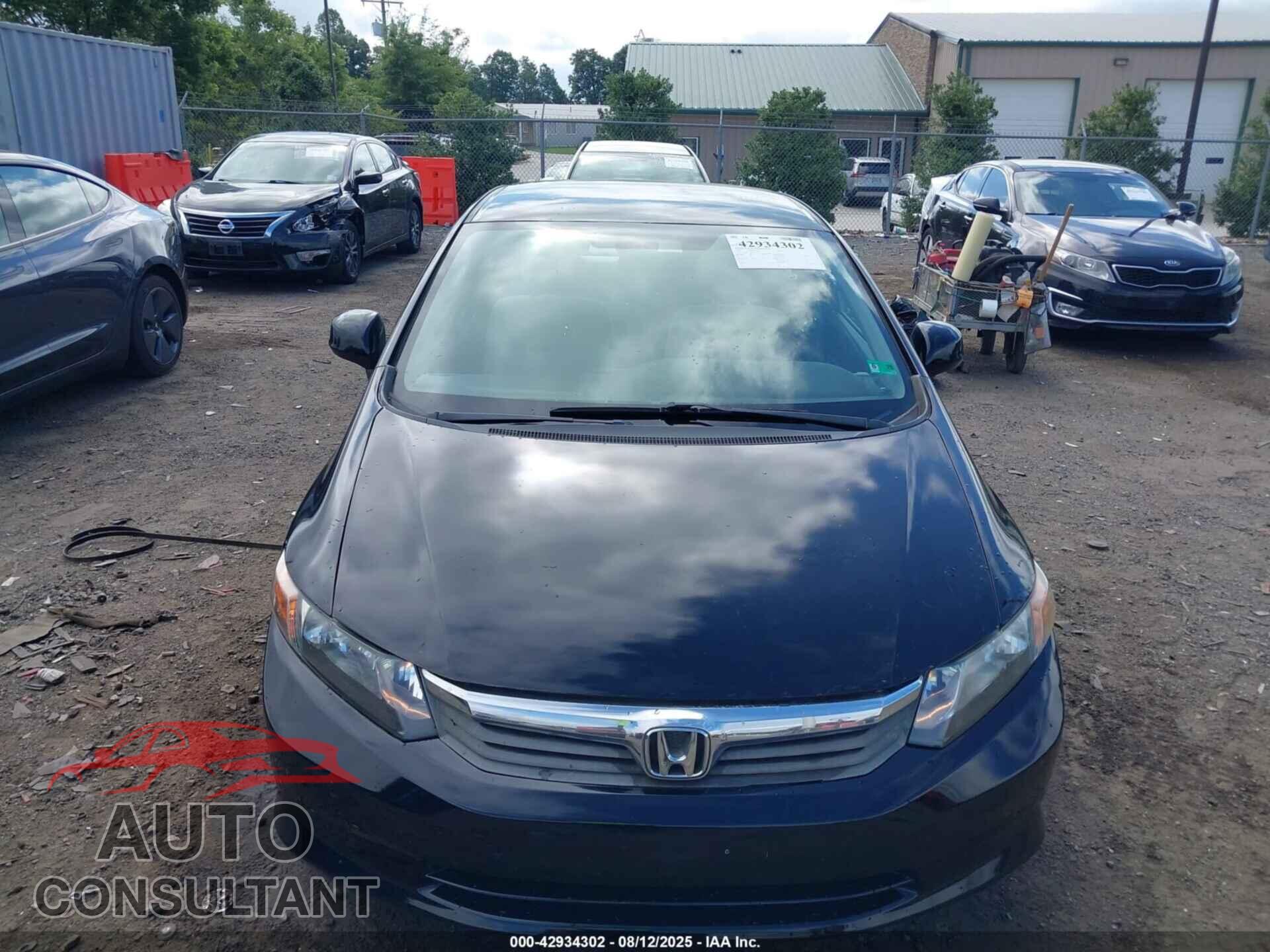 HONDA CIVIC 2012 - 19XFB2F52CE391456