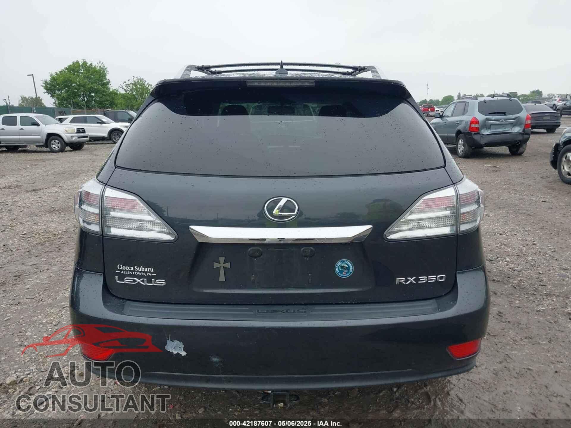 LEXUS RX 2010 - 2T2BK1BA3AC012984