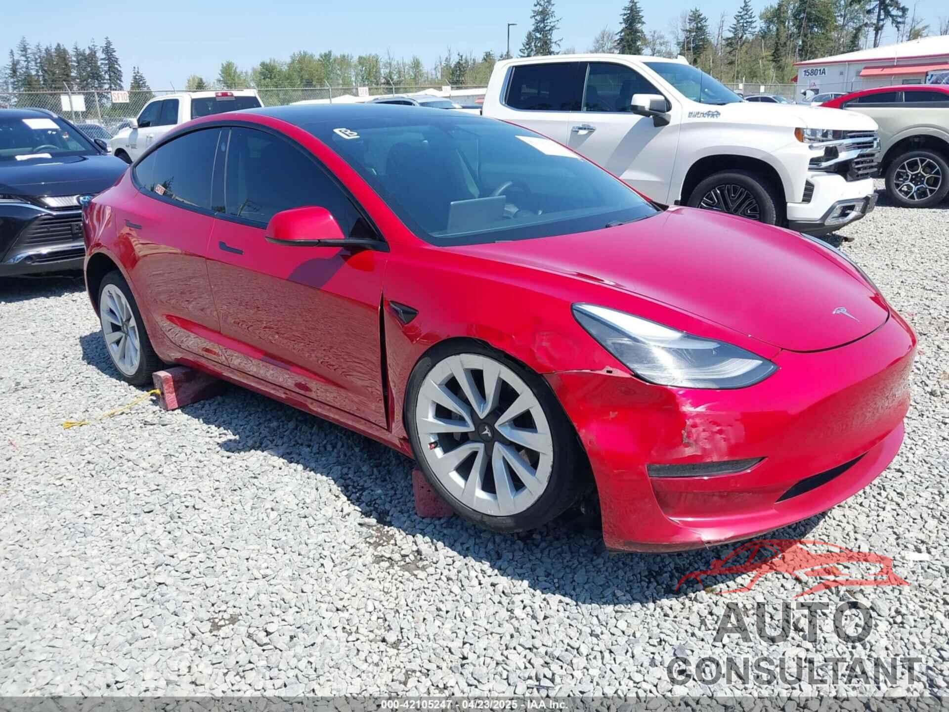 TESLA MODEL 3 2021 - 5YJ3E1EB6MF054361