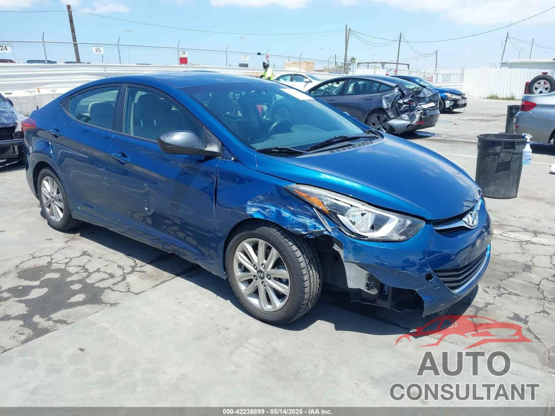 HYUNDAI ELANTRA 2014 - KMHDH4AE1EU176823