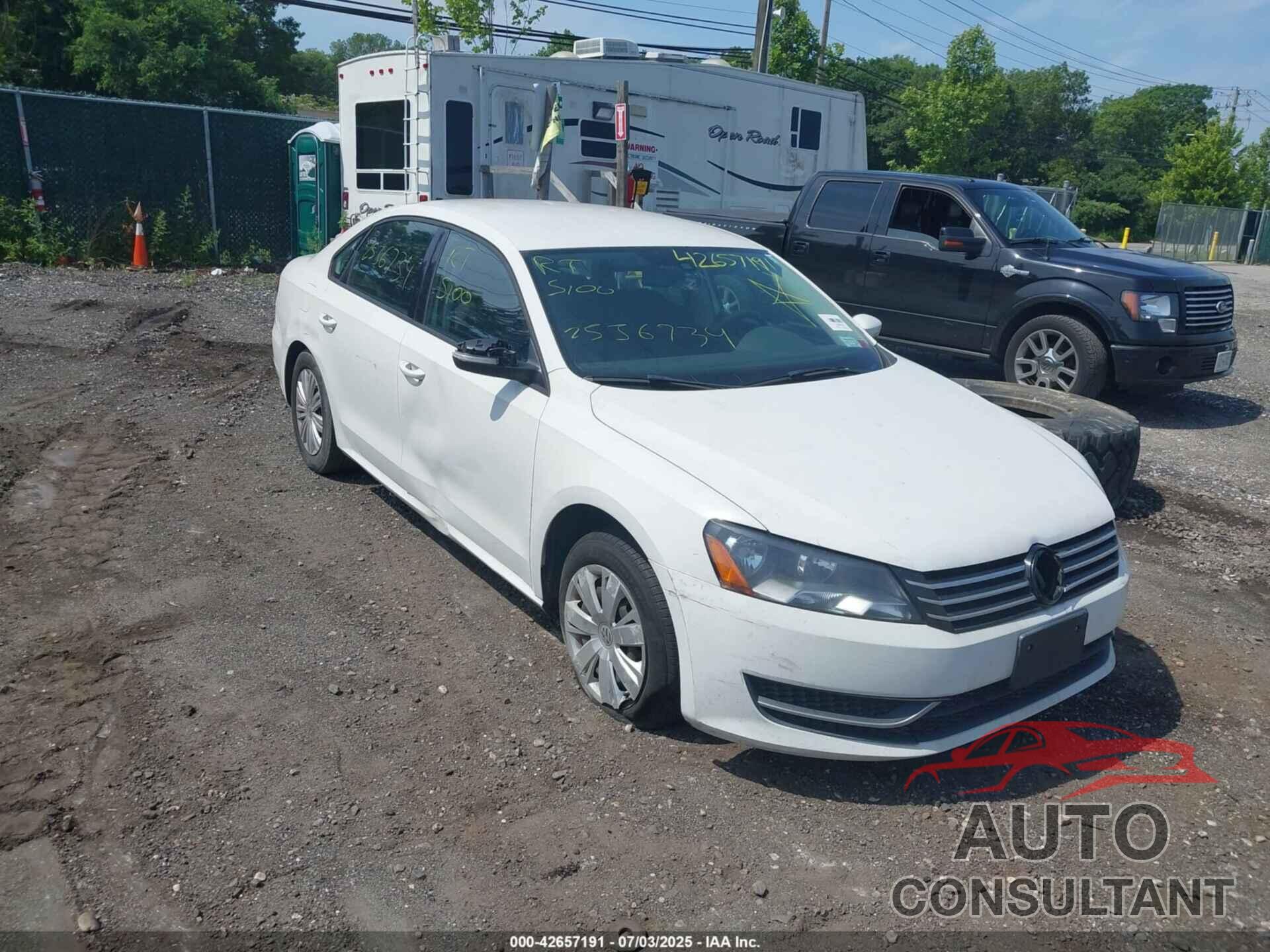 VOLKSWAGEN PASSAT 2014 - 1VWAT7A39EC114157