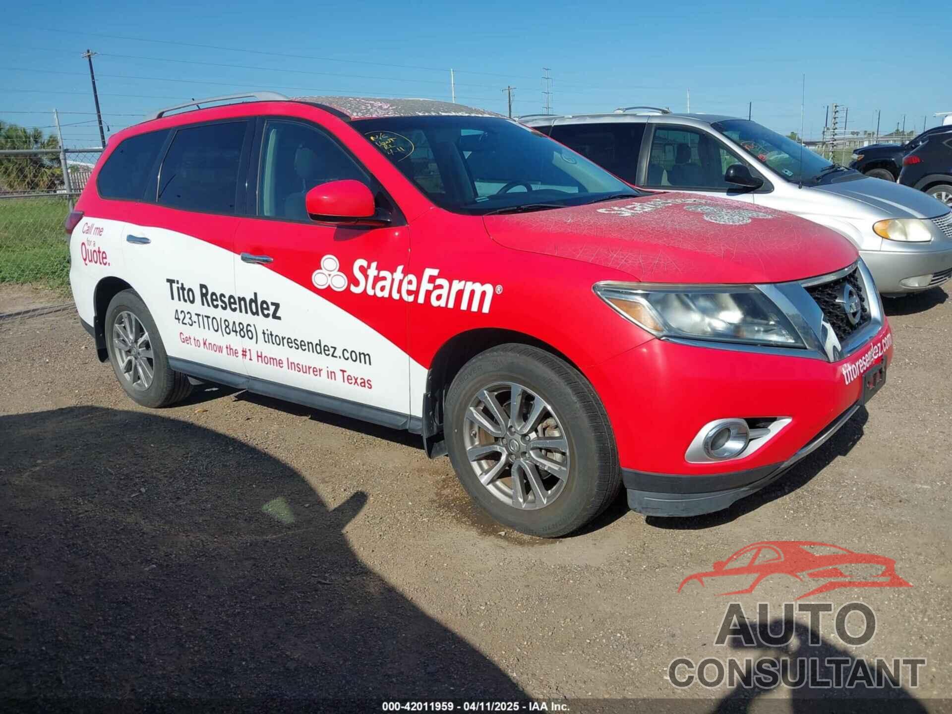 NISSAN PATHFINDER 2015 - 5N1AR2MN0FC718114