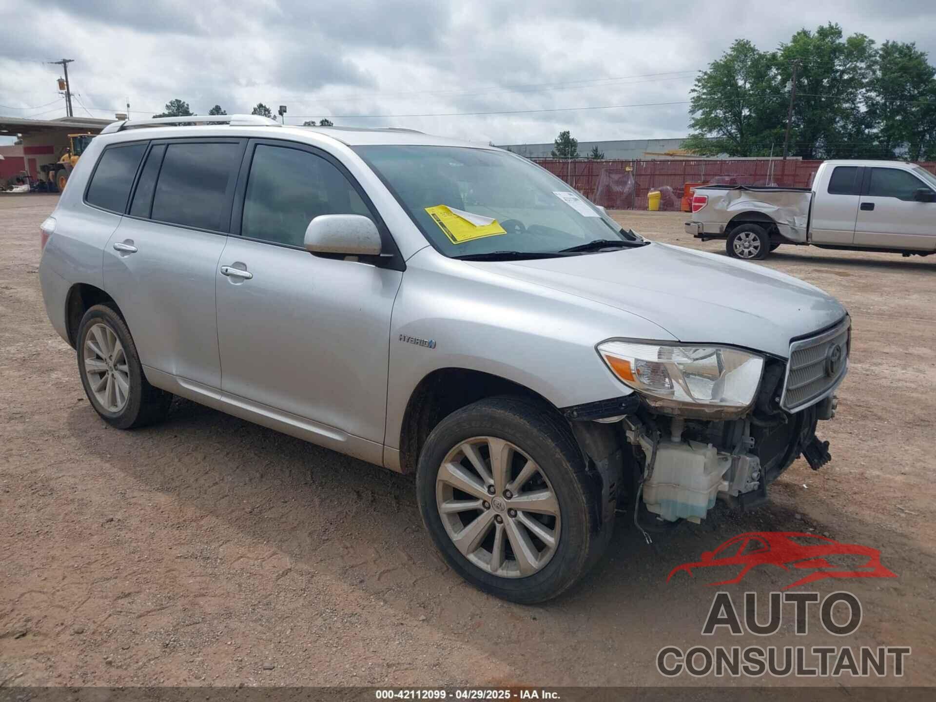 TOYOTA HIGHLANDER HYBRID 2009 - JTEEW44A492026788