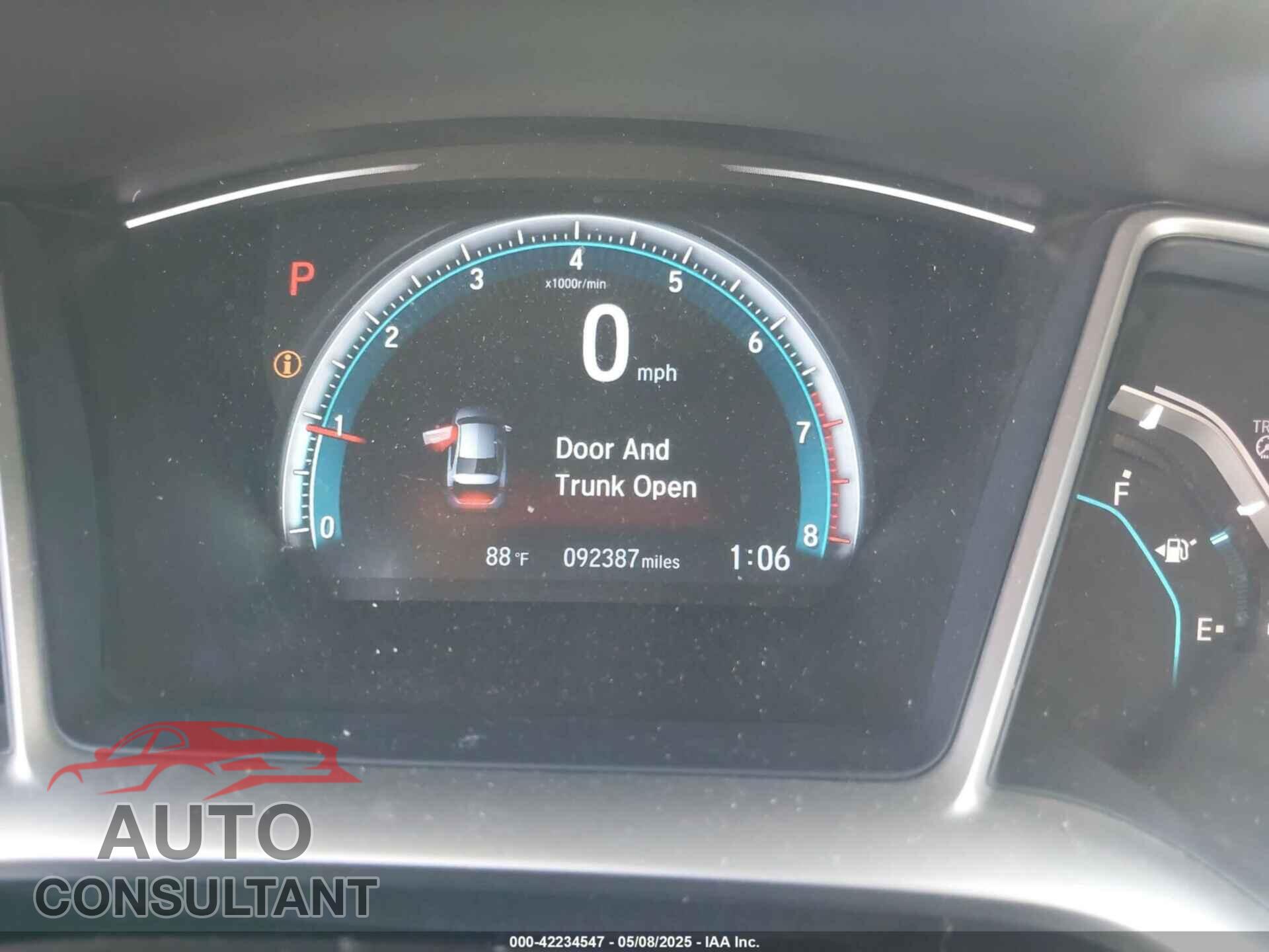 HONDA CIVIC 2016 - 19XFC2F76GE247123