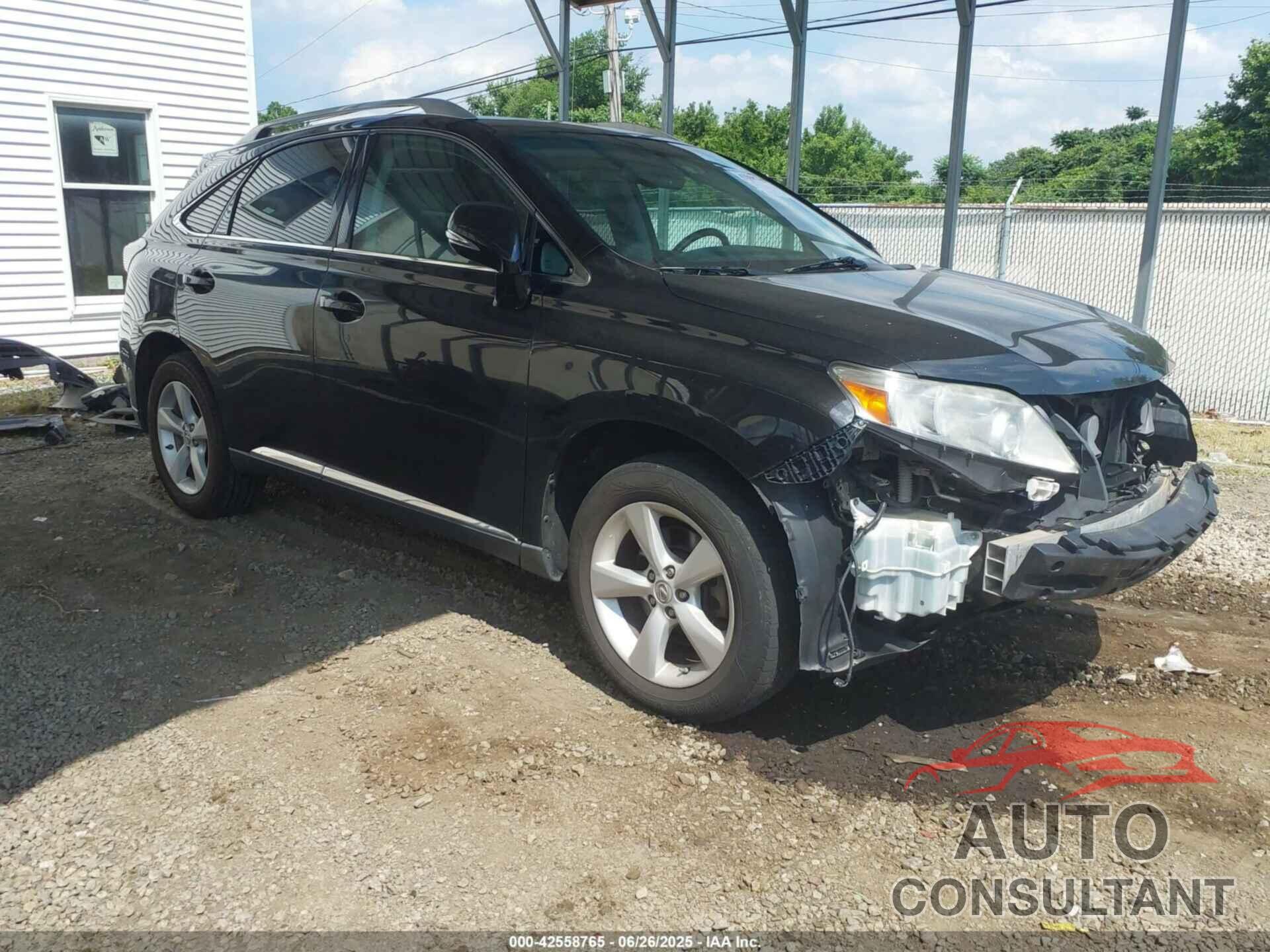 LEXUS RX 350 2012 - 2T2BK1BA7CC146612