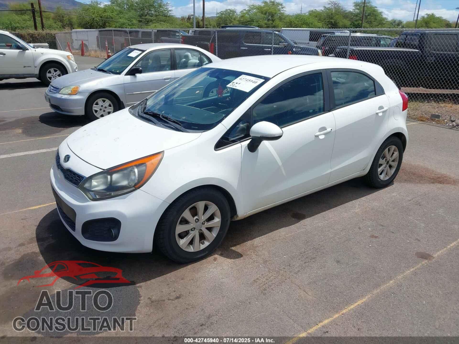 KIA RIO5 2012 - KNADN5A35C6092276