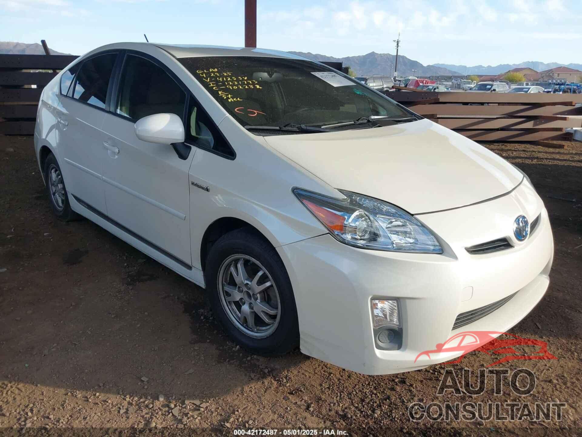TOYOTA PRIUS 2011 - JTDKN3DU5B1412534