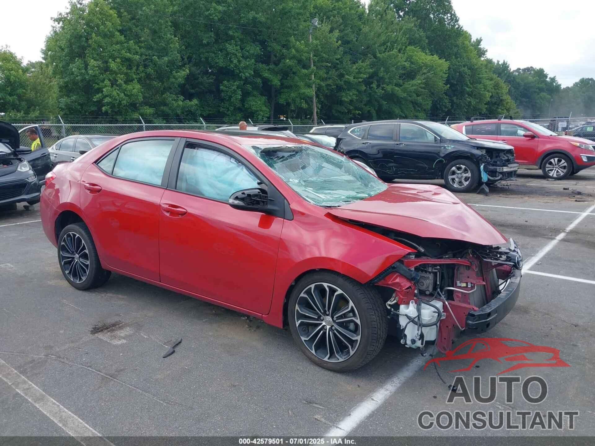 TOYOTA COROLLA 2016 - 2T1BURHE2GC678606